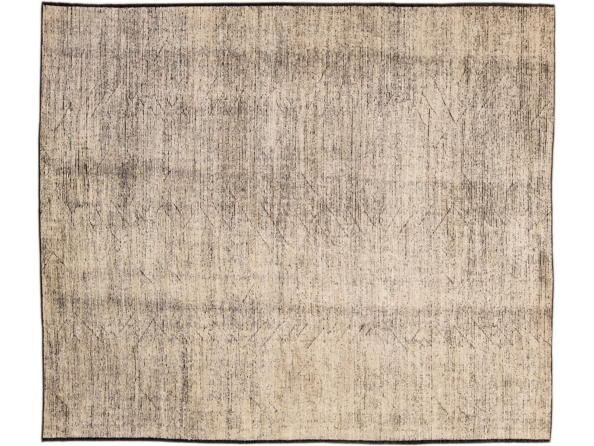 Modern Moroccan Boho Wool Rug 13 X 15