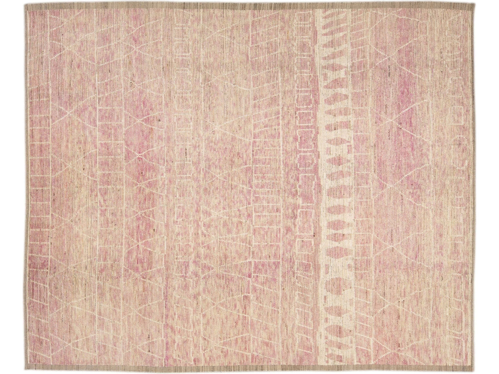 Modern Moroccan Wool Rug 14 X 17