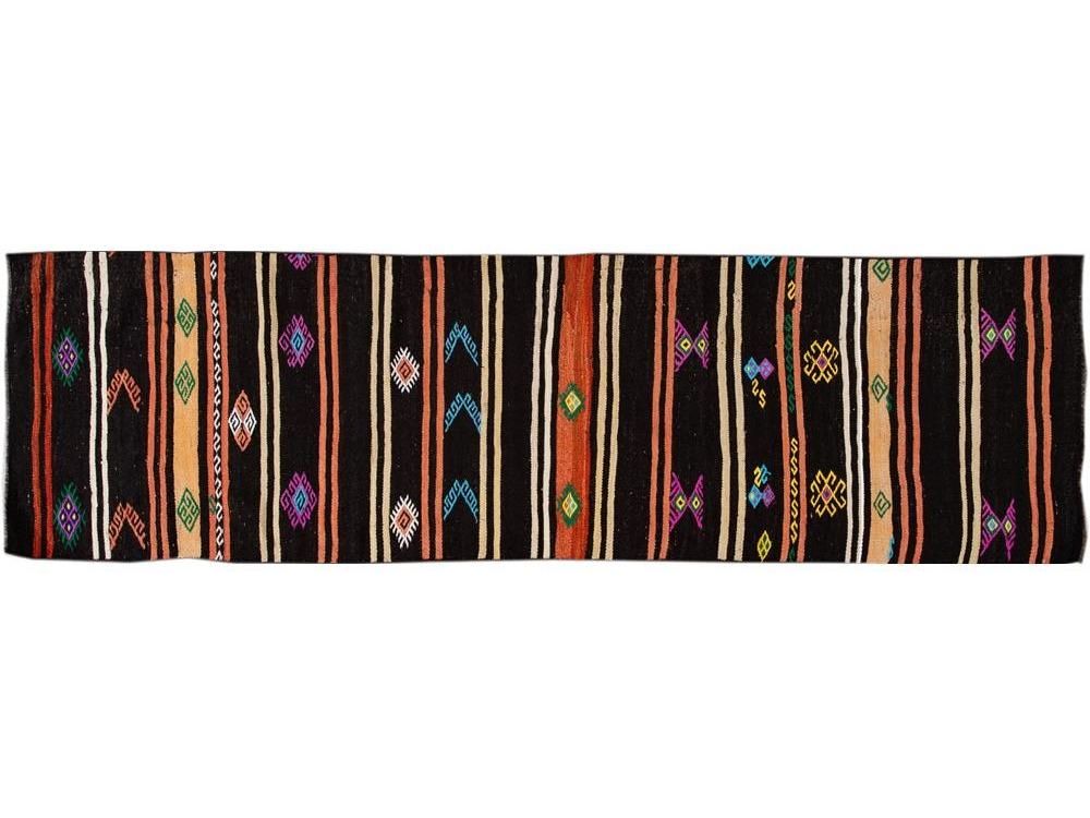 Vintage Kilim Wool Runner 3 X 11