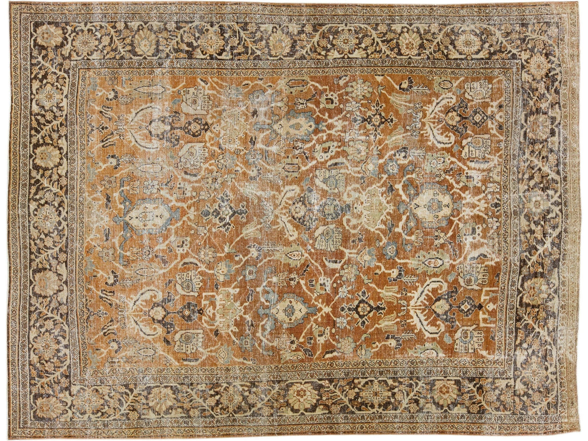 Antique Mahal Wool Rug 11 X 14