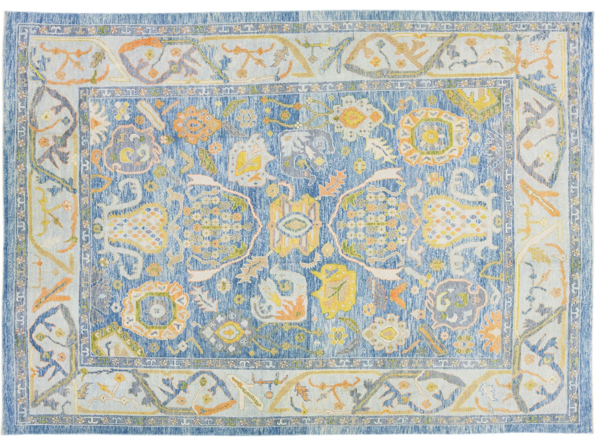 Modern Oushak Wool Rug 10 X 15