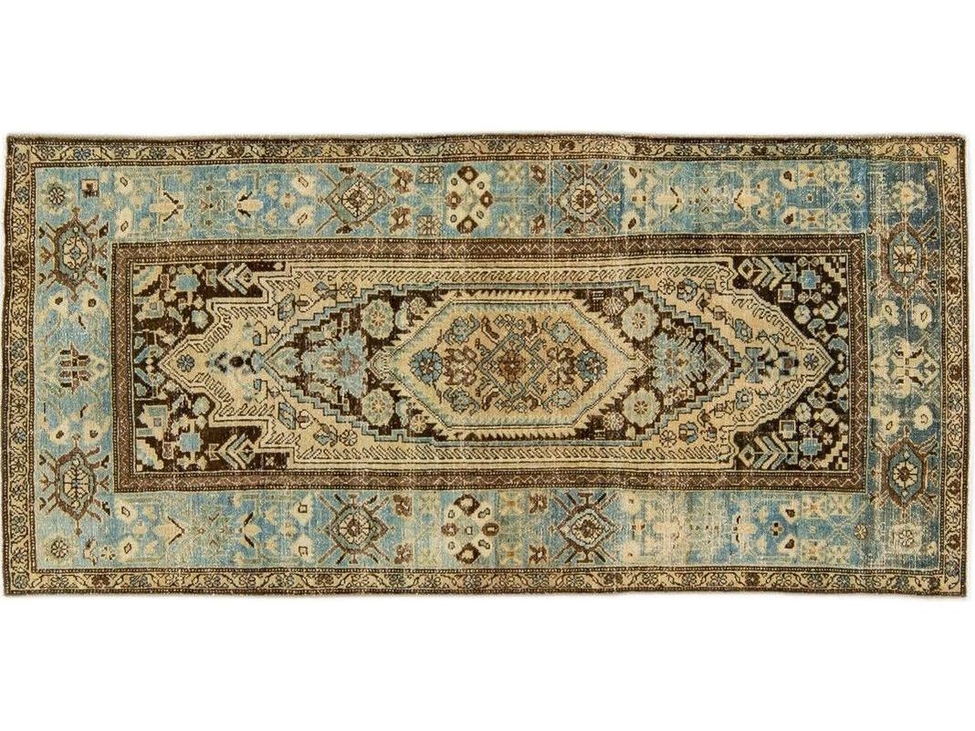 Antique Malayer Wool Rug 4 X 9