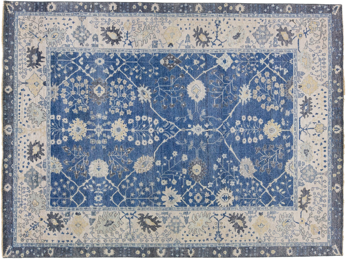 Modern Indian Wool Rug 9 X 12