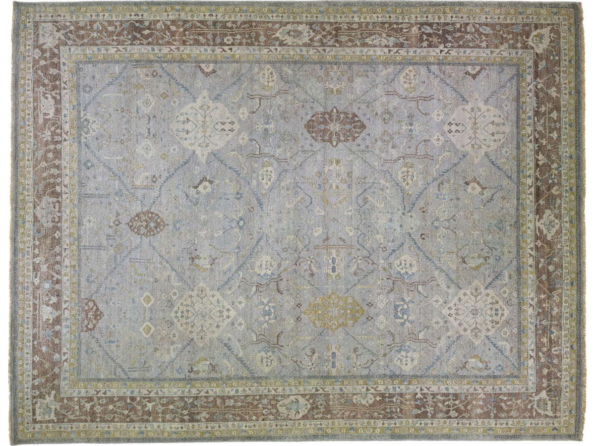 Modern Indian Artisan Wool Rug 15 X 19