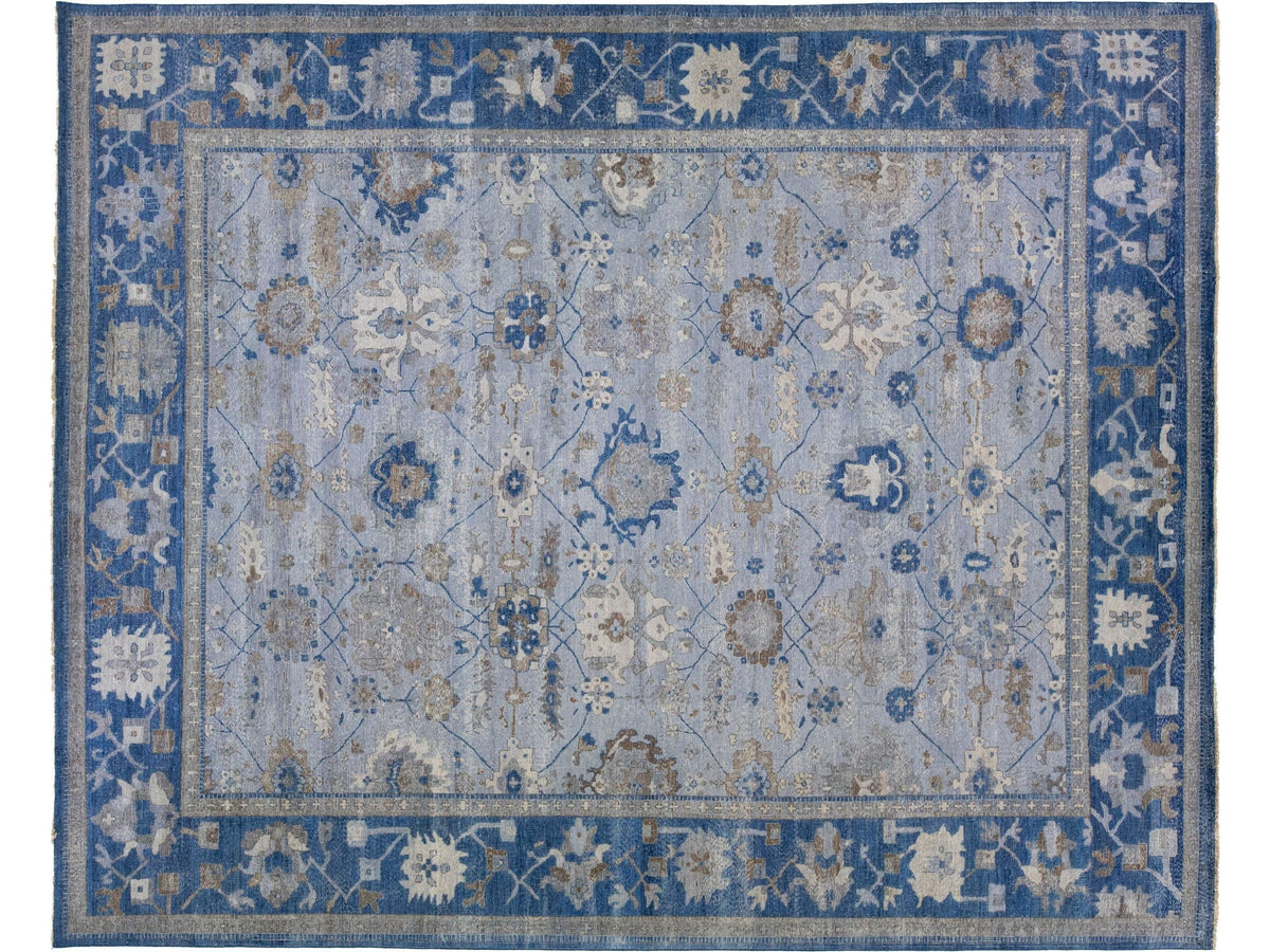 Modern Indian Artisan Wool Rug 12 X 15