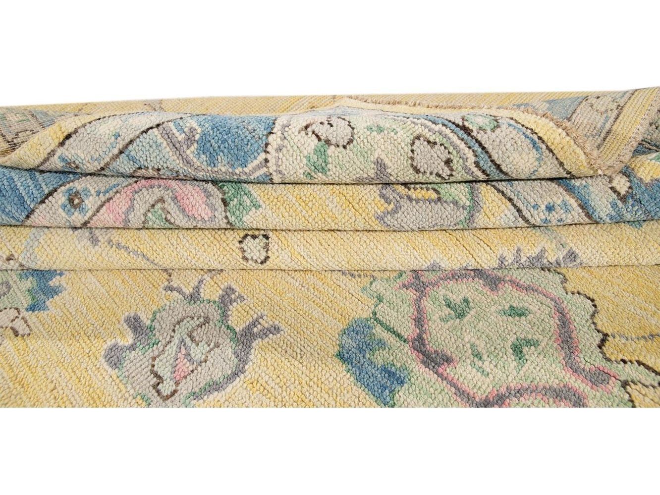 Modern Oushak Wool Rug 8 X 10