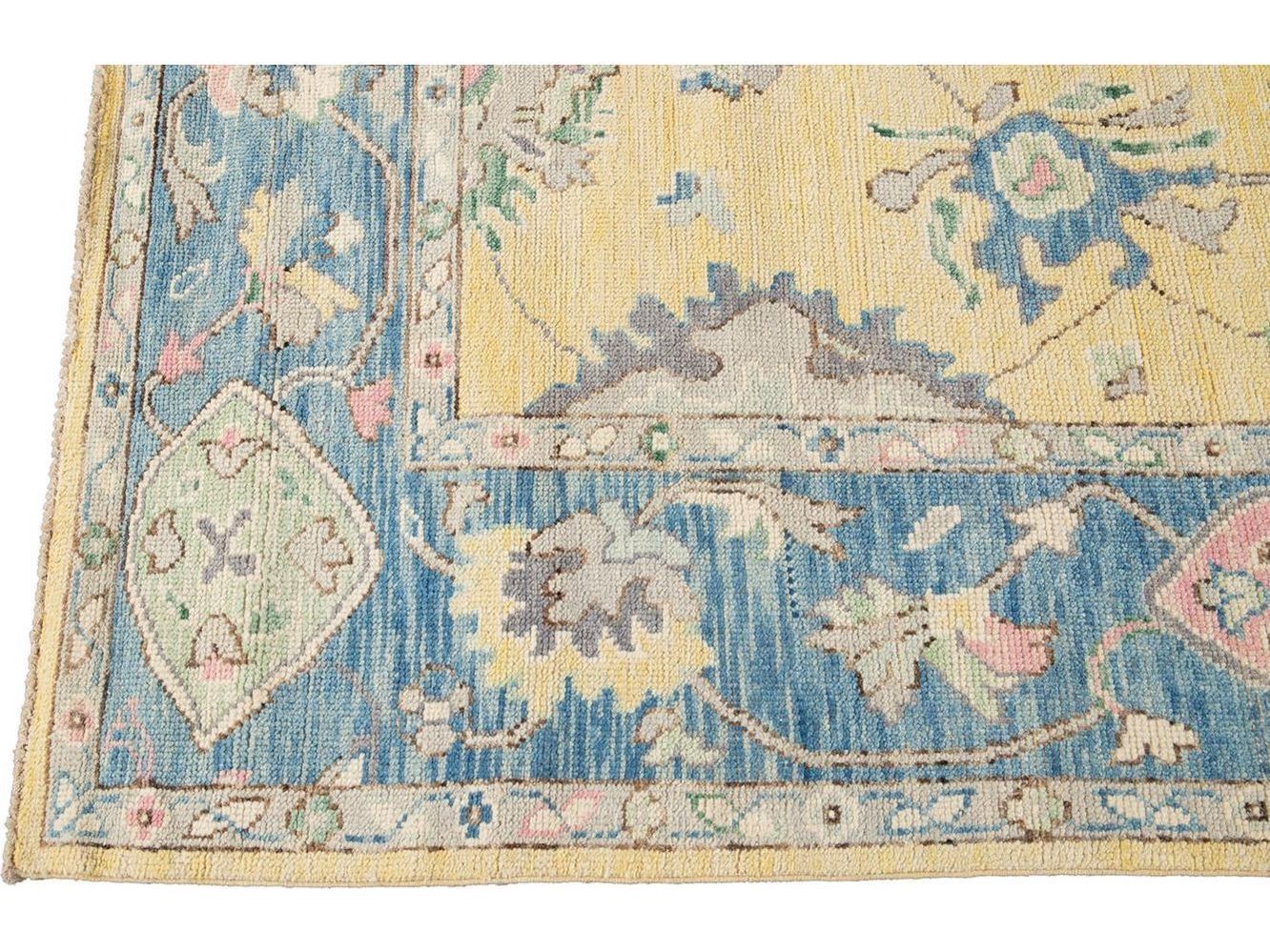 Modern Oushak Wool Rug 8 X 10