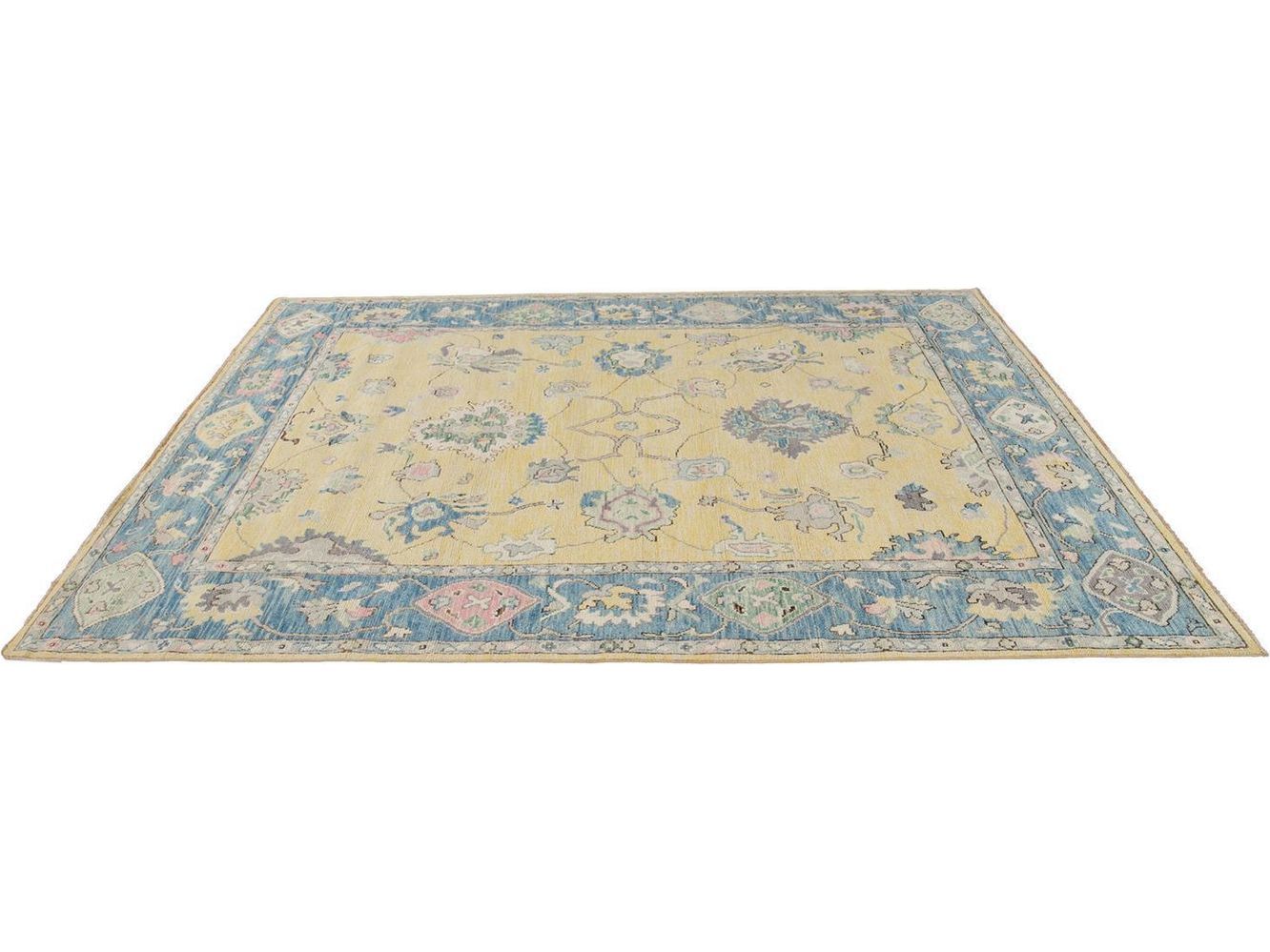 Modern Oushak Wool Rug 8 X 10
