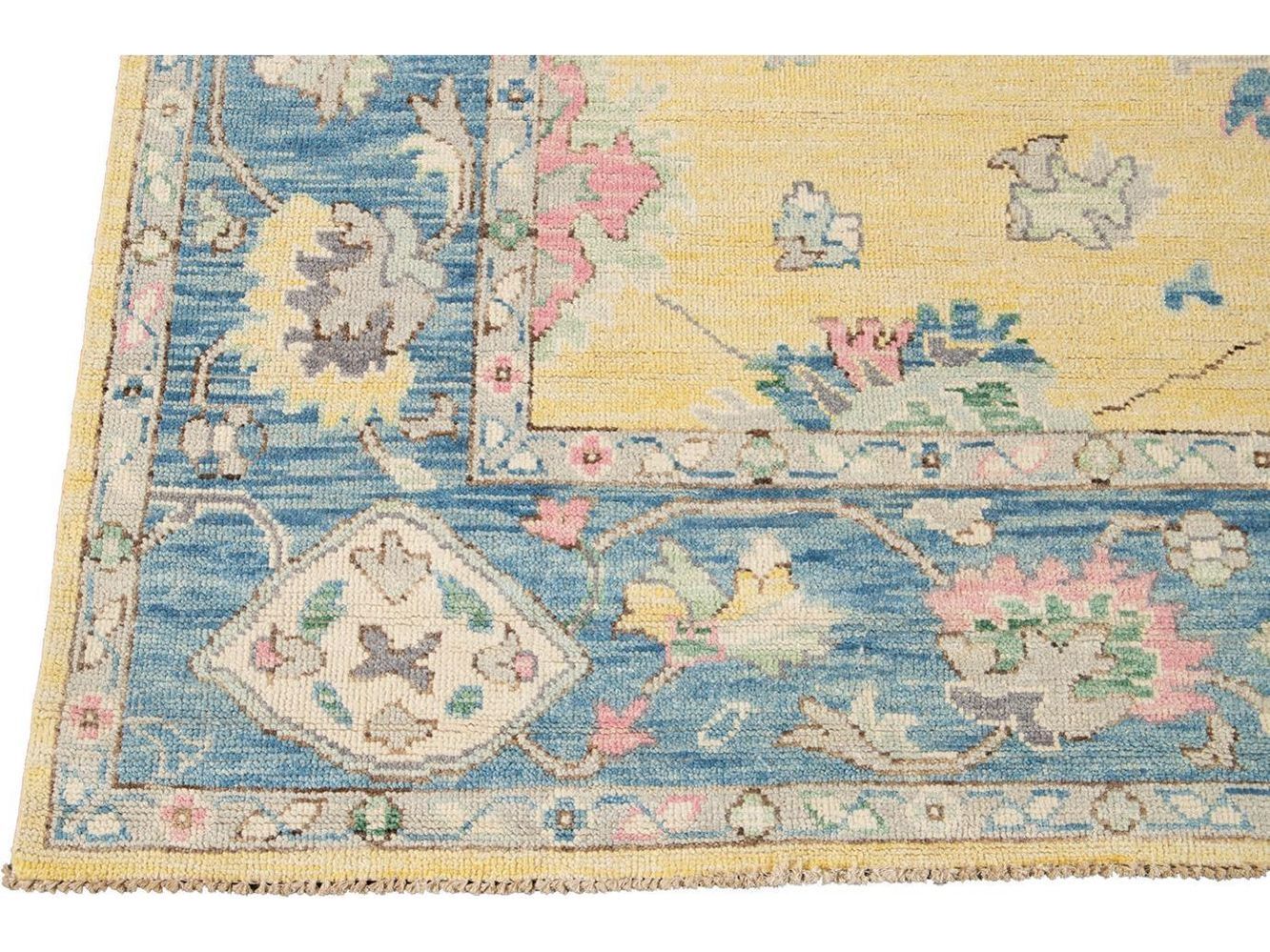 Modern Oushak Wool Rug 8 X 10
