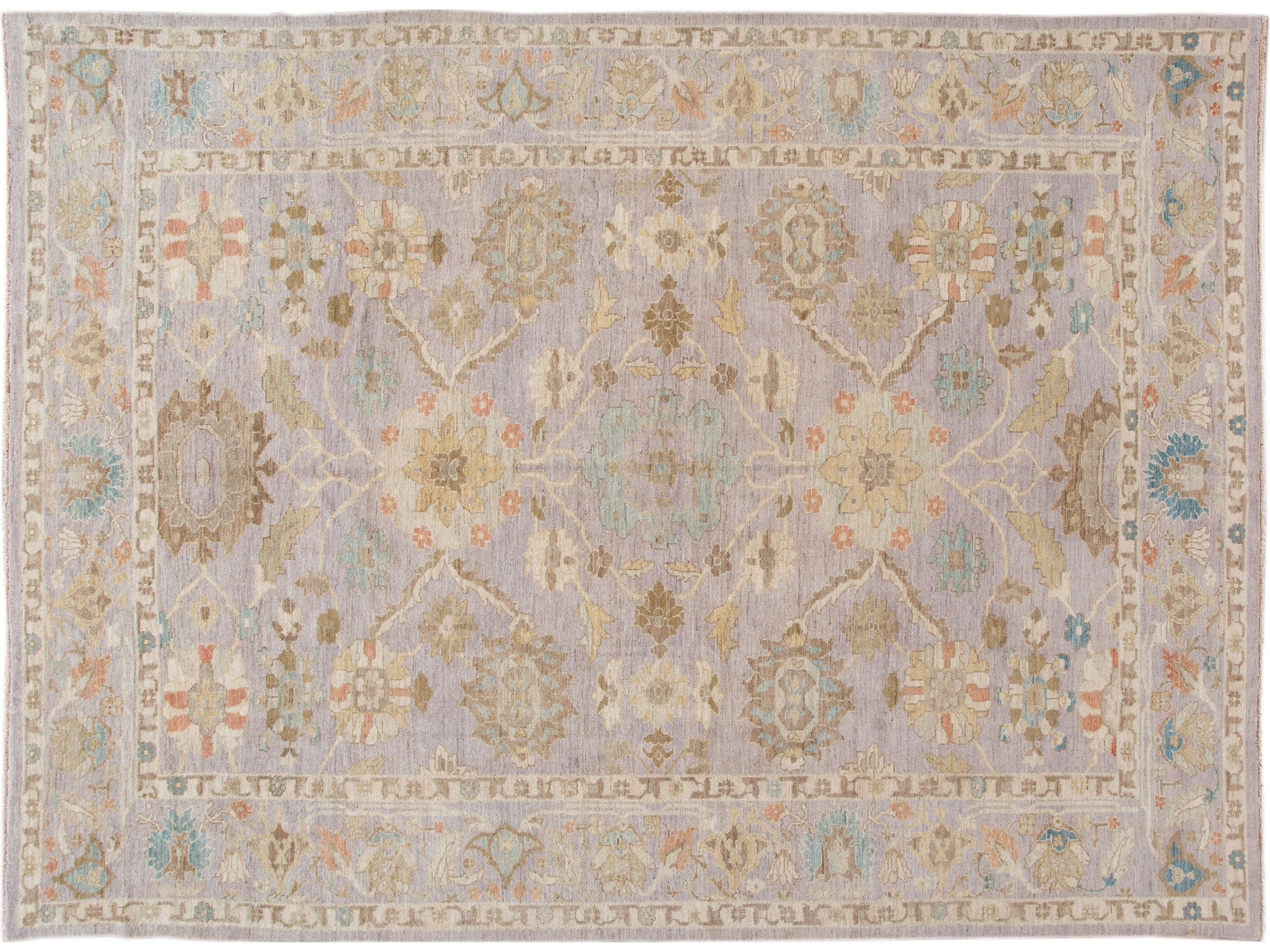 Modern Sultanabad Wool Rug 10 X 14