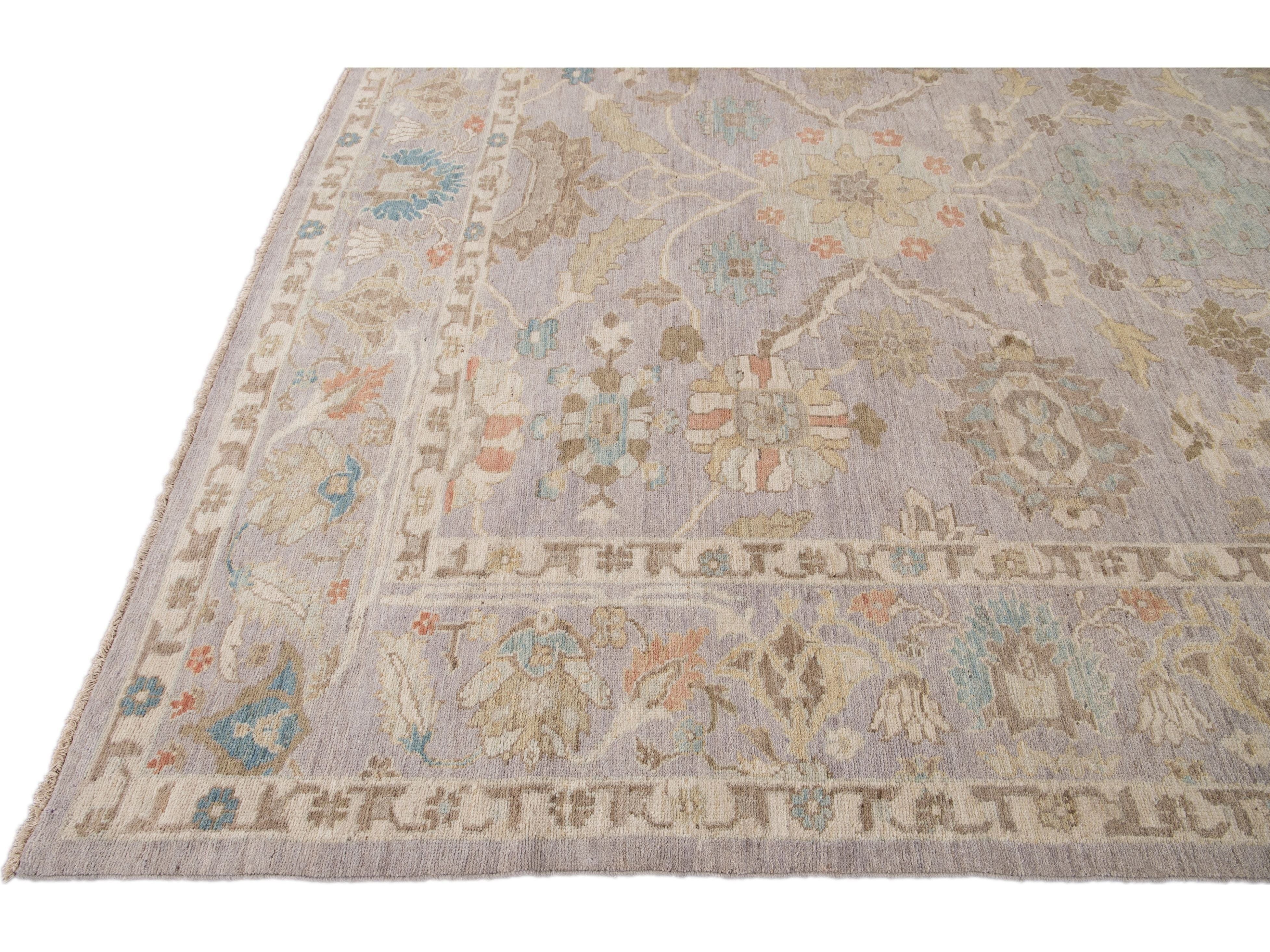 Modern Sultanabad Wool Rug 10 X 14