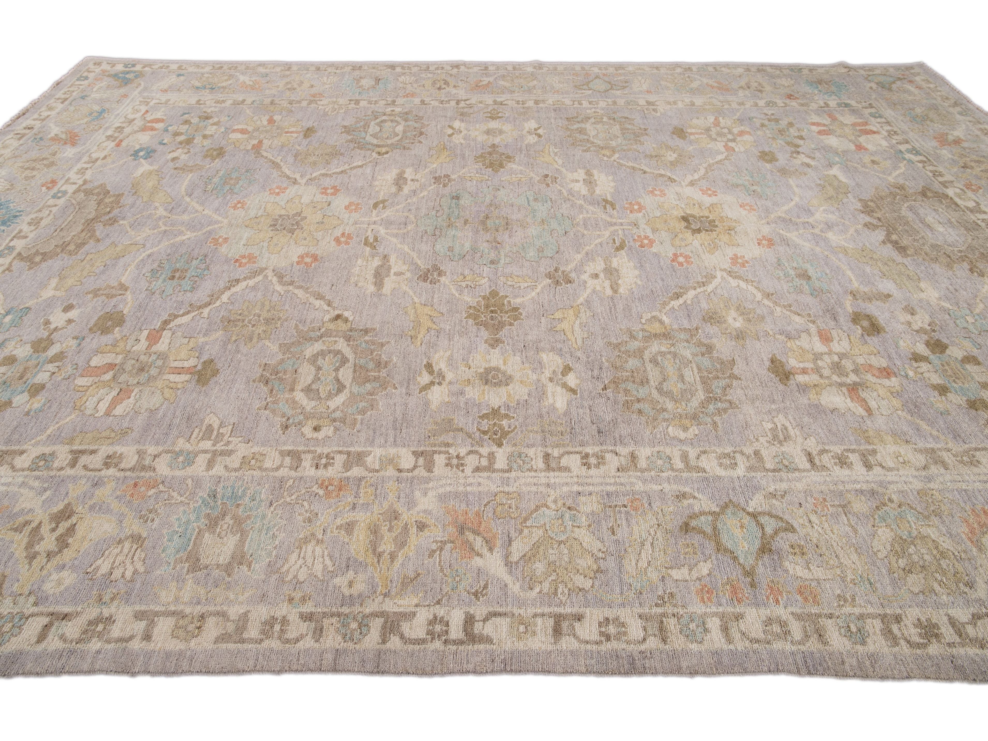 Modern Sultanabad Wool Rug 10 X 14
