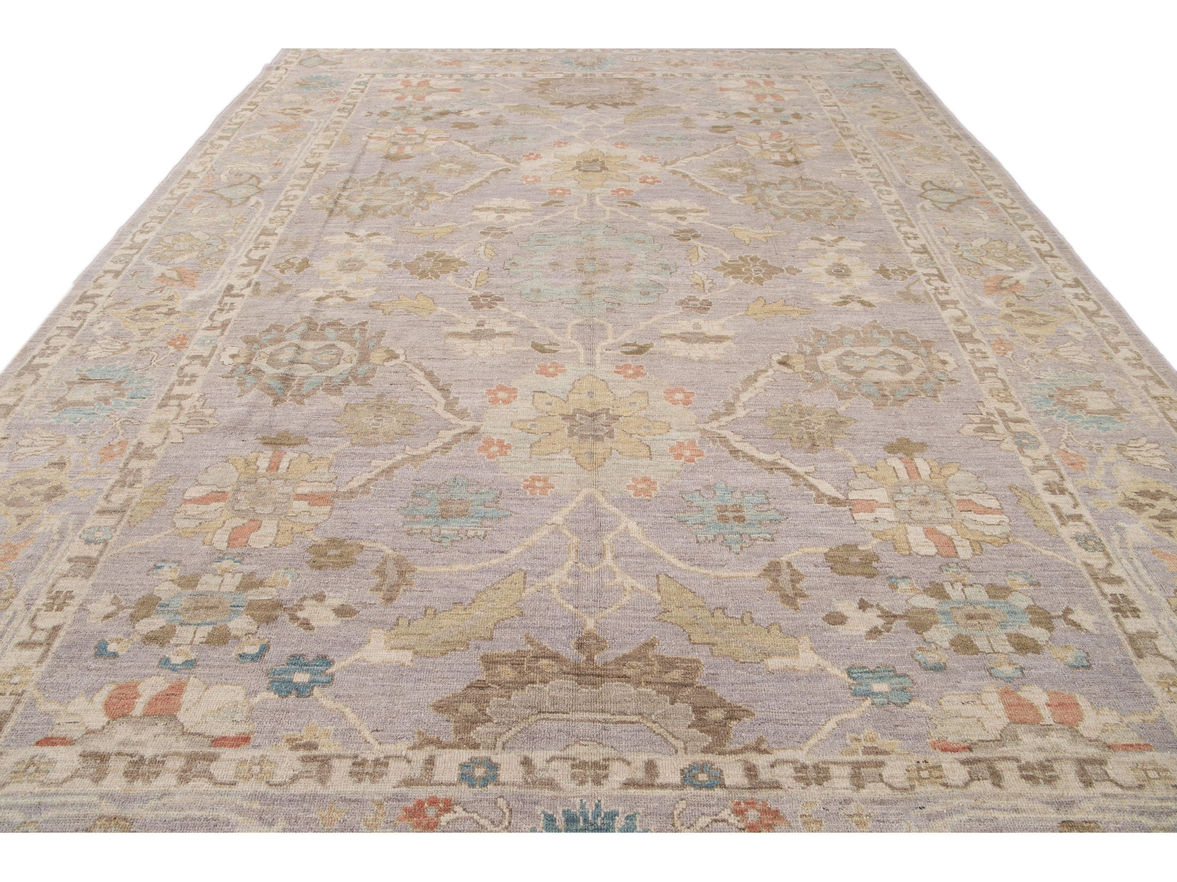 Modern Sultanabad Wool Rug 10 X 14