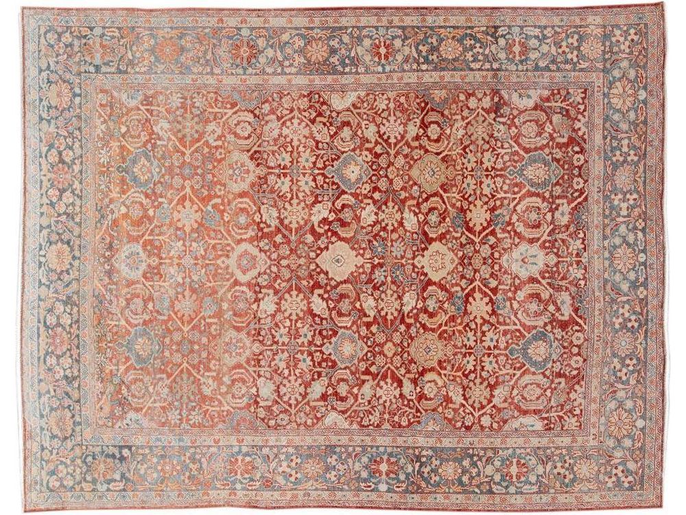Vintage Mahal Wool Rug 9 x 12