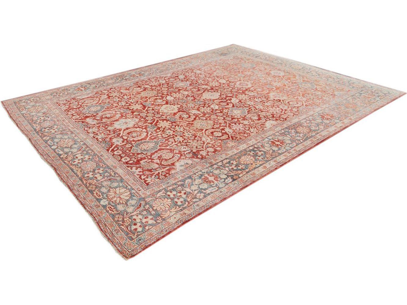 Vintage Mahal Wool Rug 9 x 12
