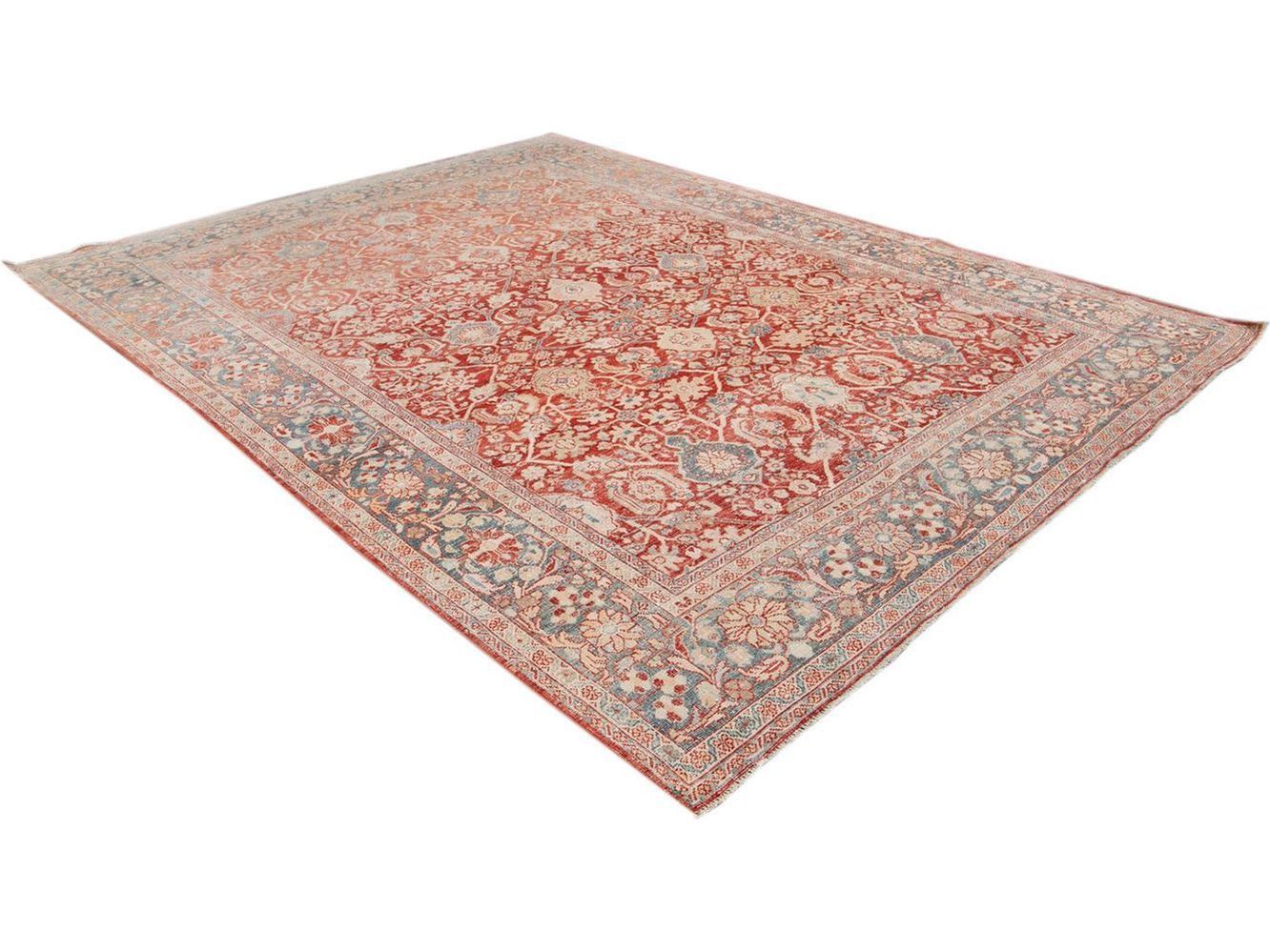 Vintage Mahal Wool Rug 9 x 12