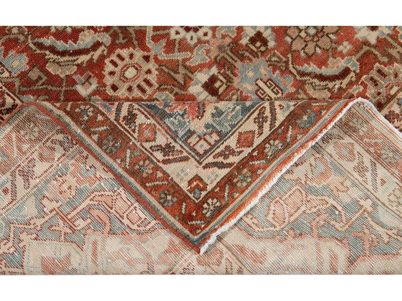 Vintage Malayer Wool Rug 9 x 12