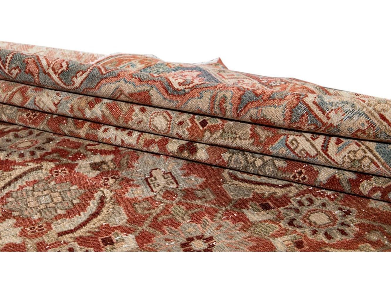 Vintage Malayer Wool Rug 9 x 12