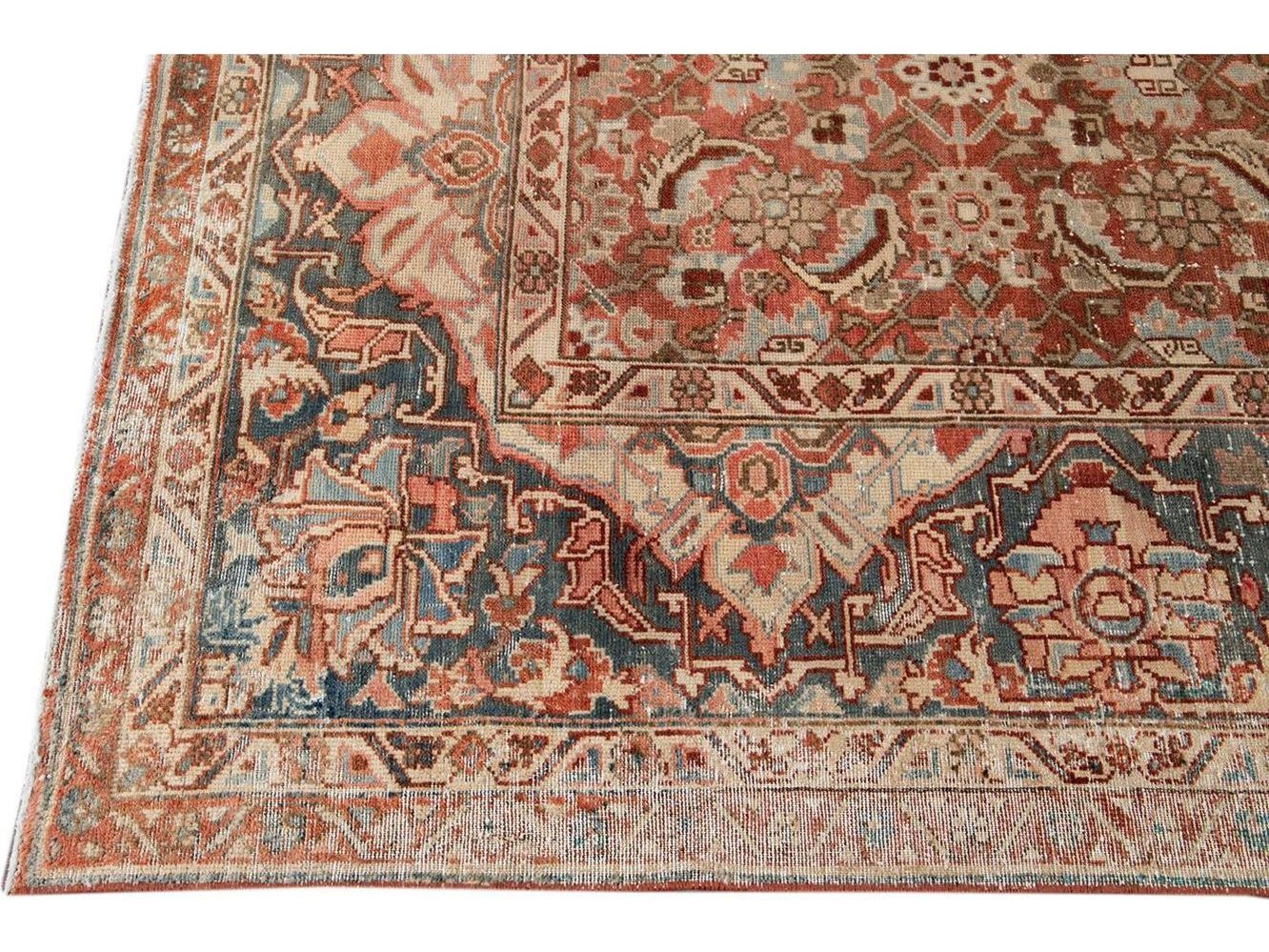 Vintage Malayer Wool Rug 9 x 12