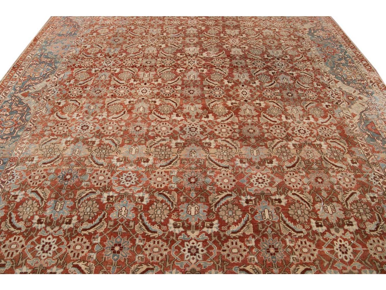 Vintage Malayer Wool Rug 9 x 12