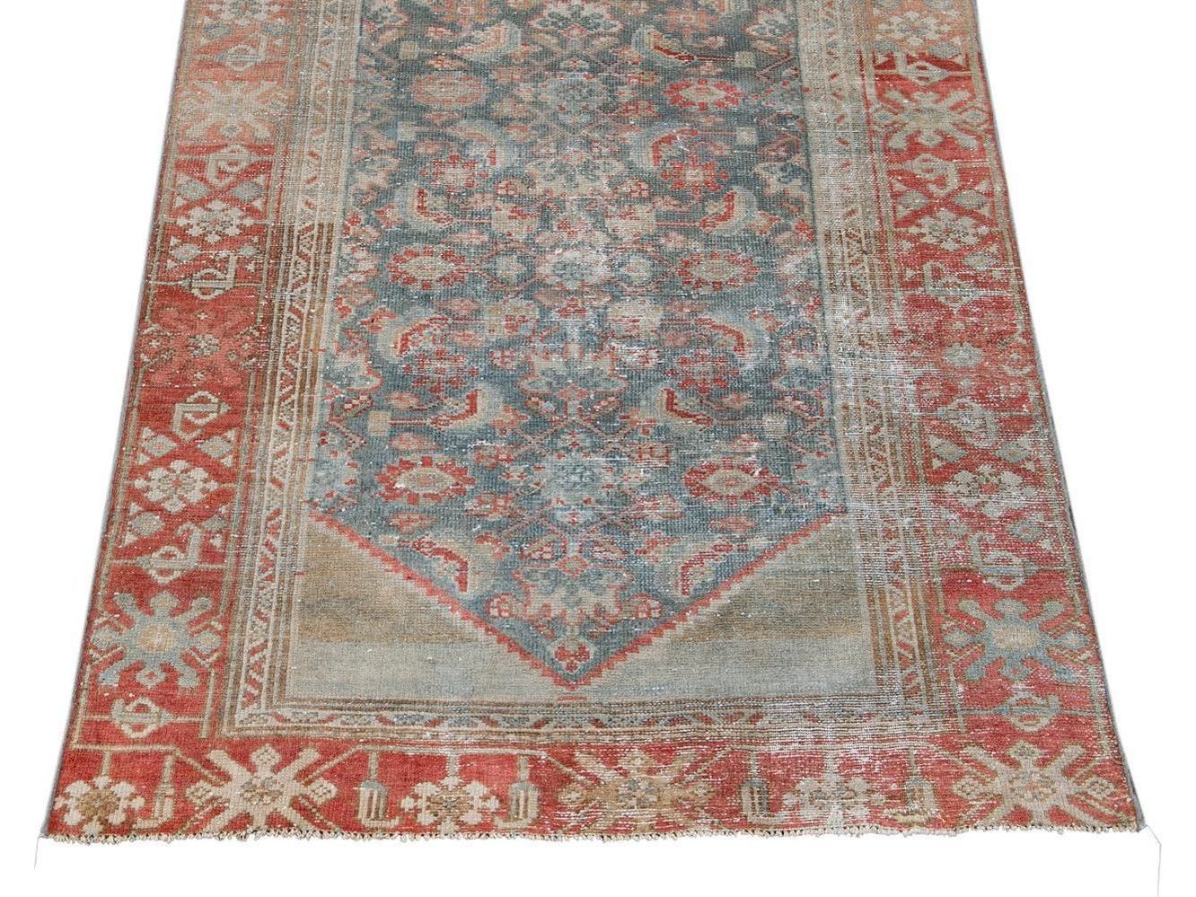 Vintage Malayer Wool Runner 3 X 17