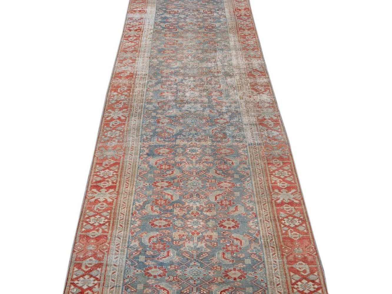Vintage Malayer Wool Runner 3 X 17