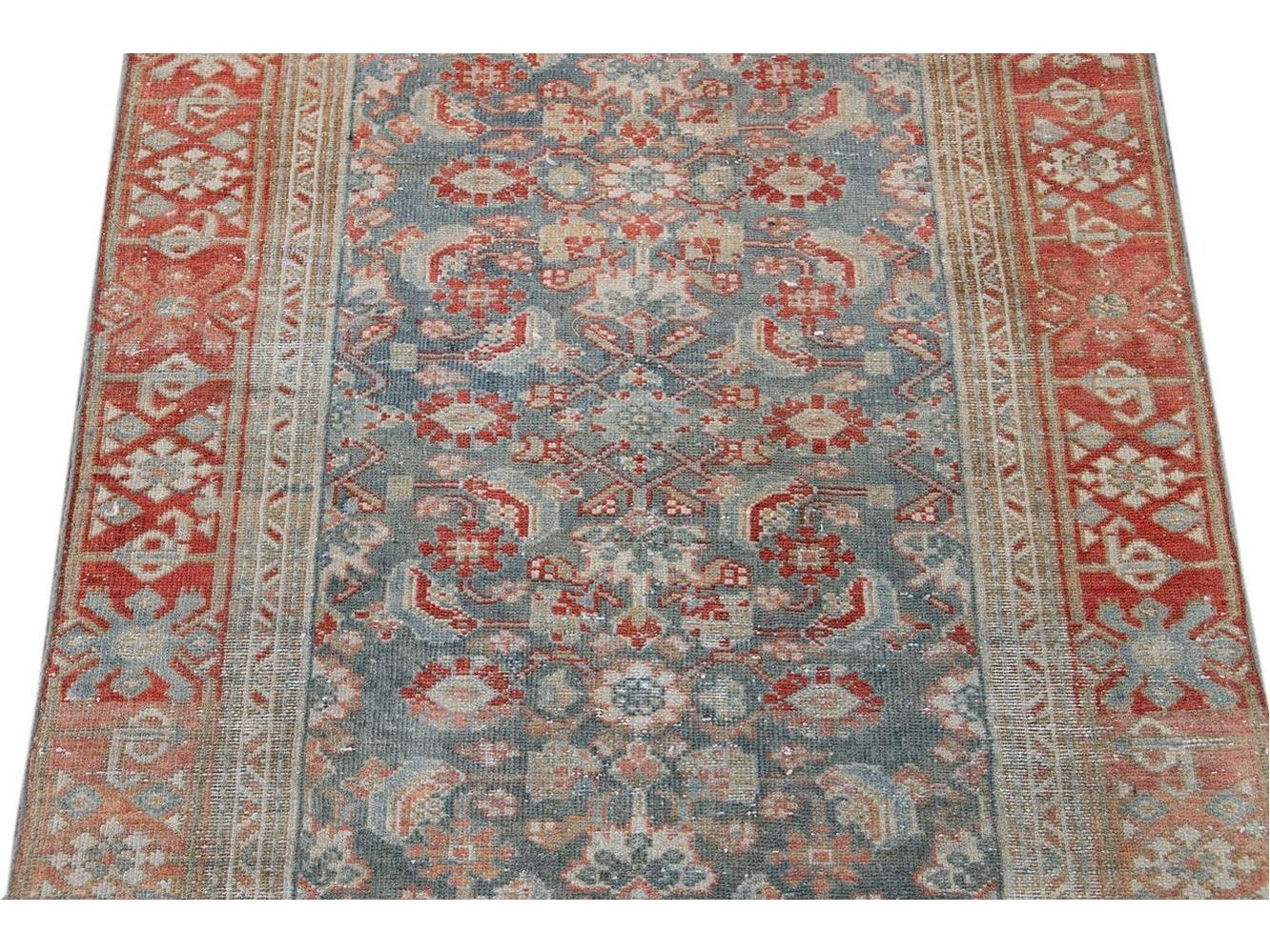Vintage Malayer Wool Runner 3 X 17