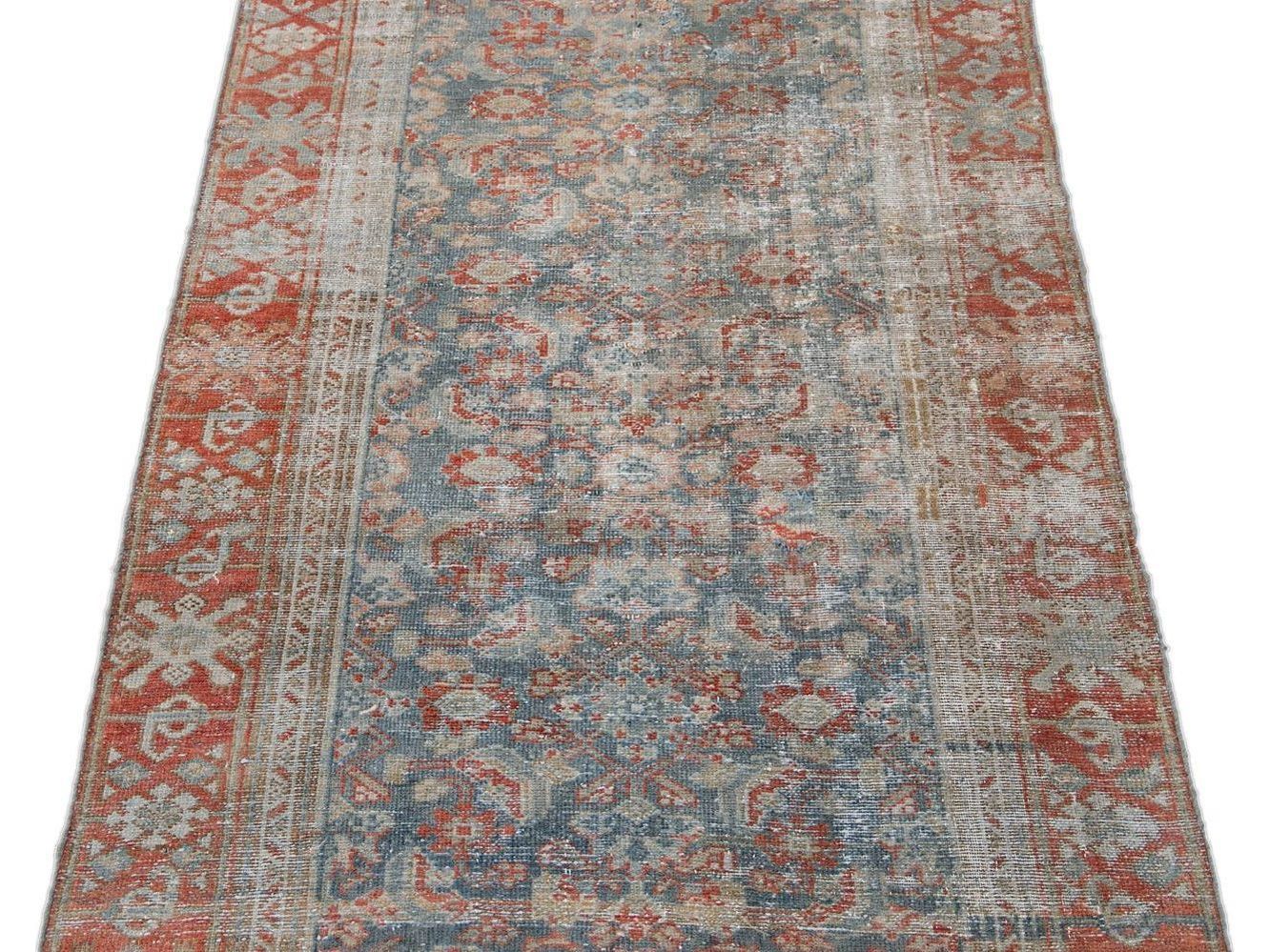 Vintage Malayer Wool Runner 3 X 17