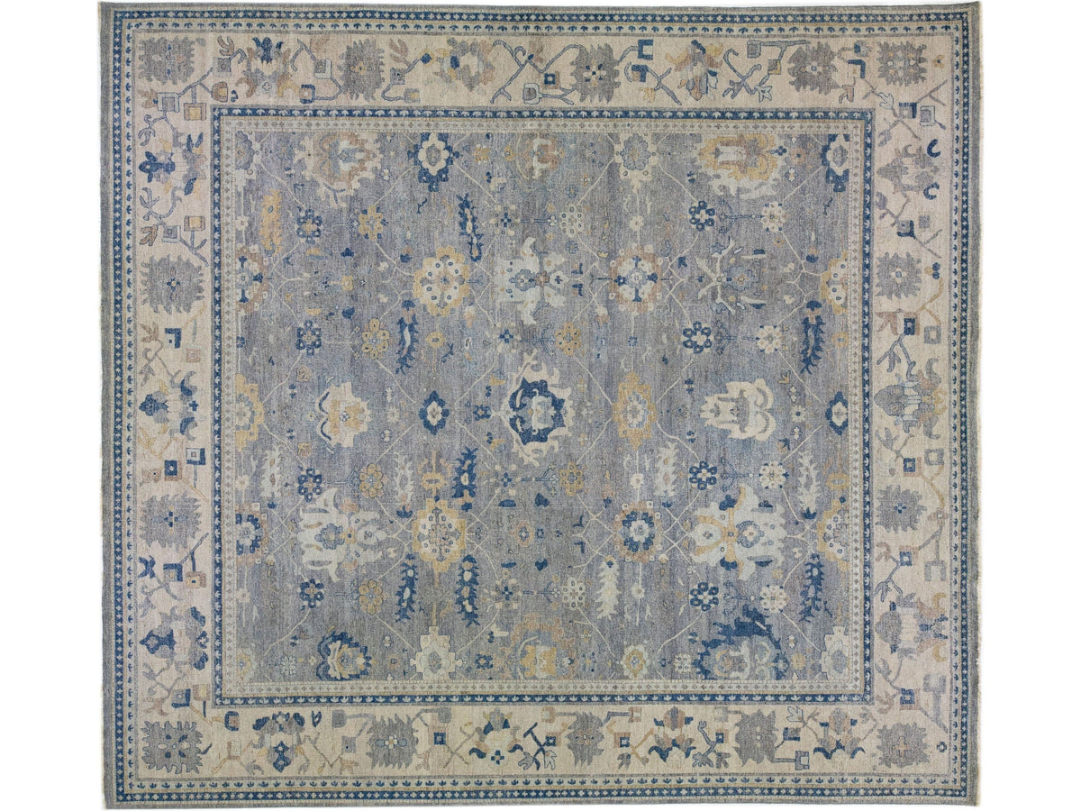 Modern Indian Wool Rug 15 X 16