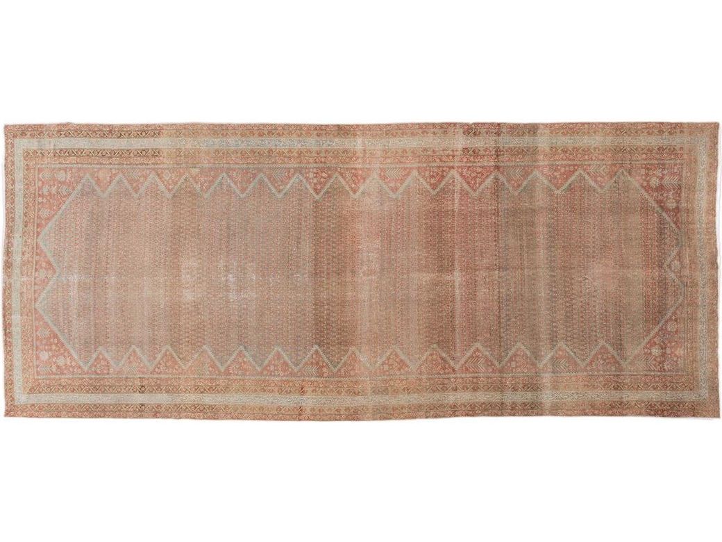 Antique Malayer Wool Runner 7 X 17
