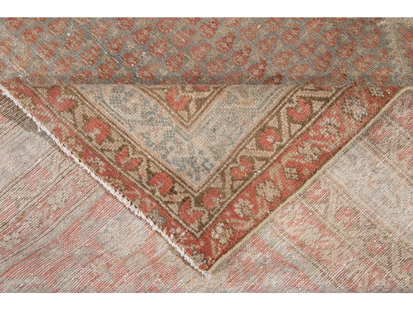 Antique Malayer Wool Runner 7 X 17