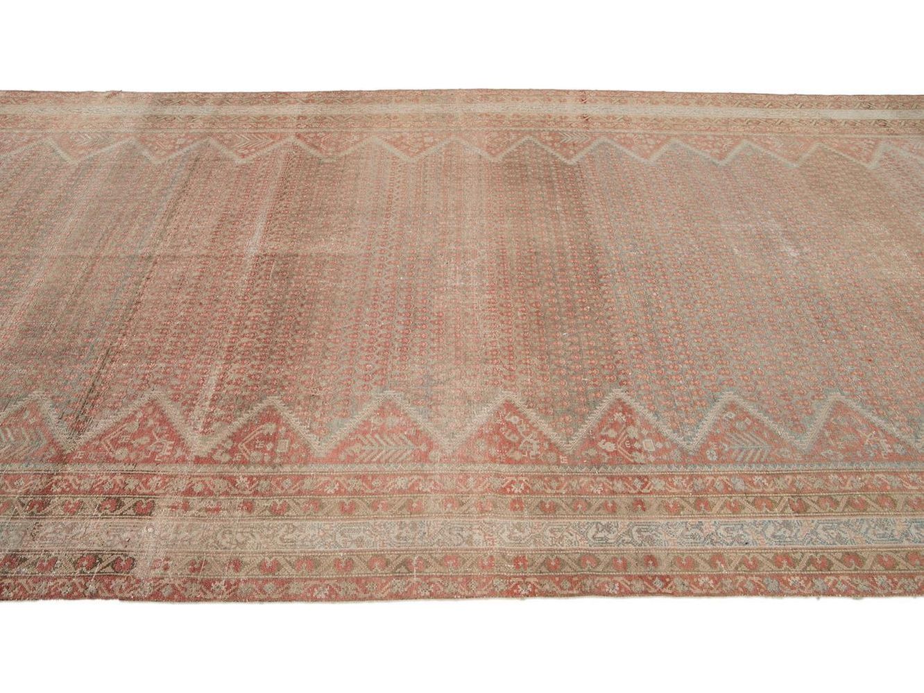 Antique Malayer Wool Runner 7 X 17