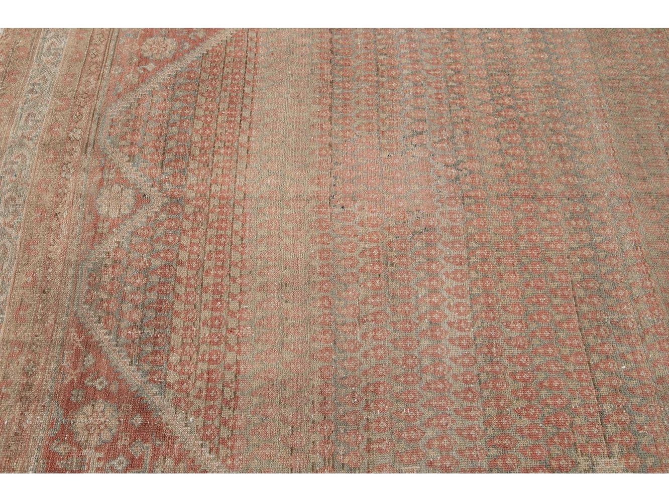 Antique Malayer Wool Runner 7 X 17