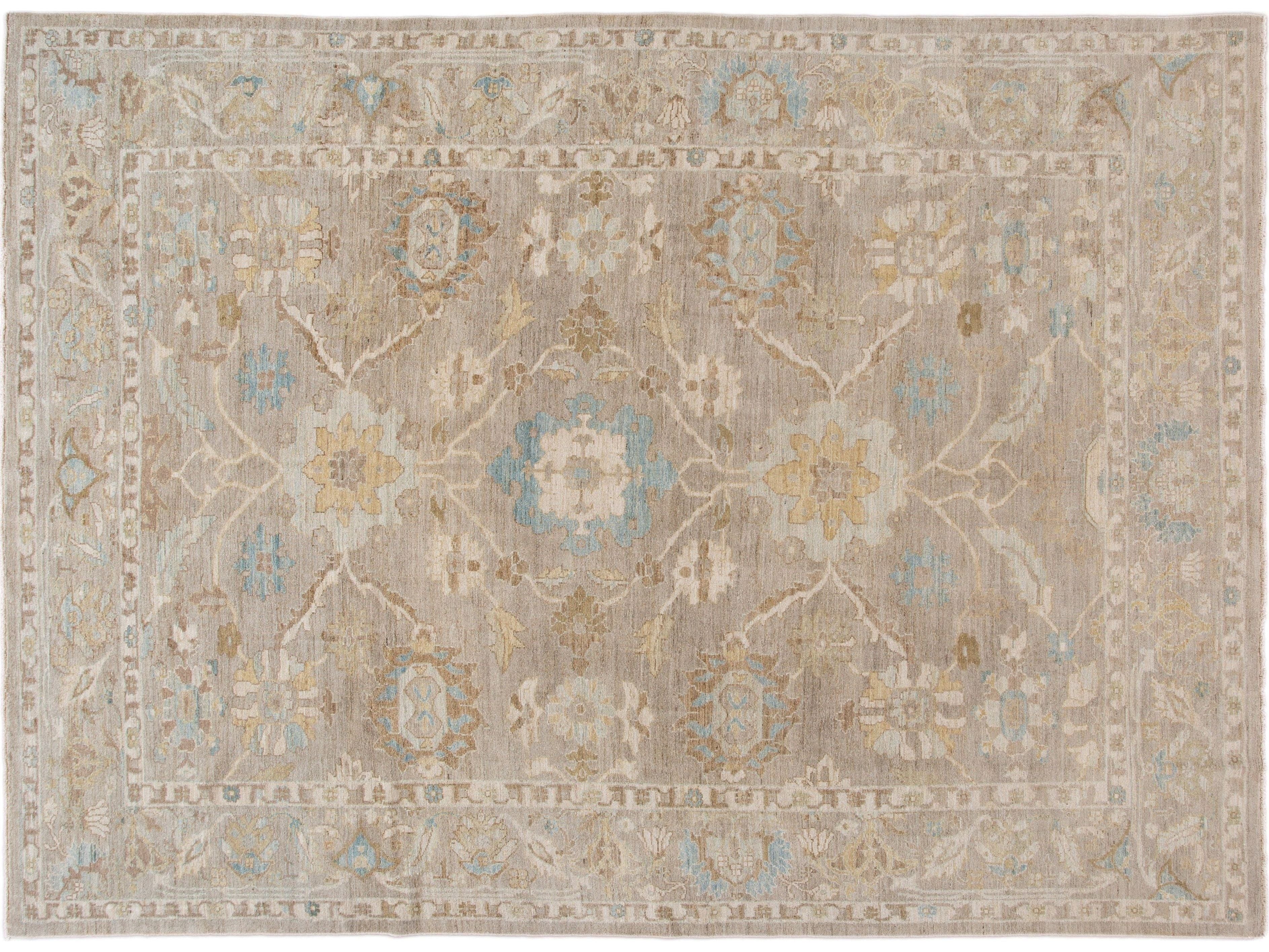 Modern Sultanabad Wool Rug 10 X 14