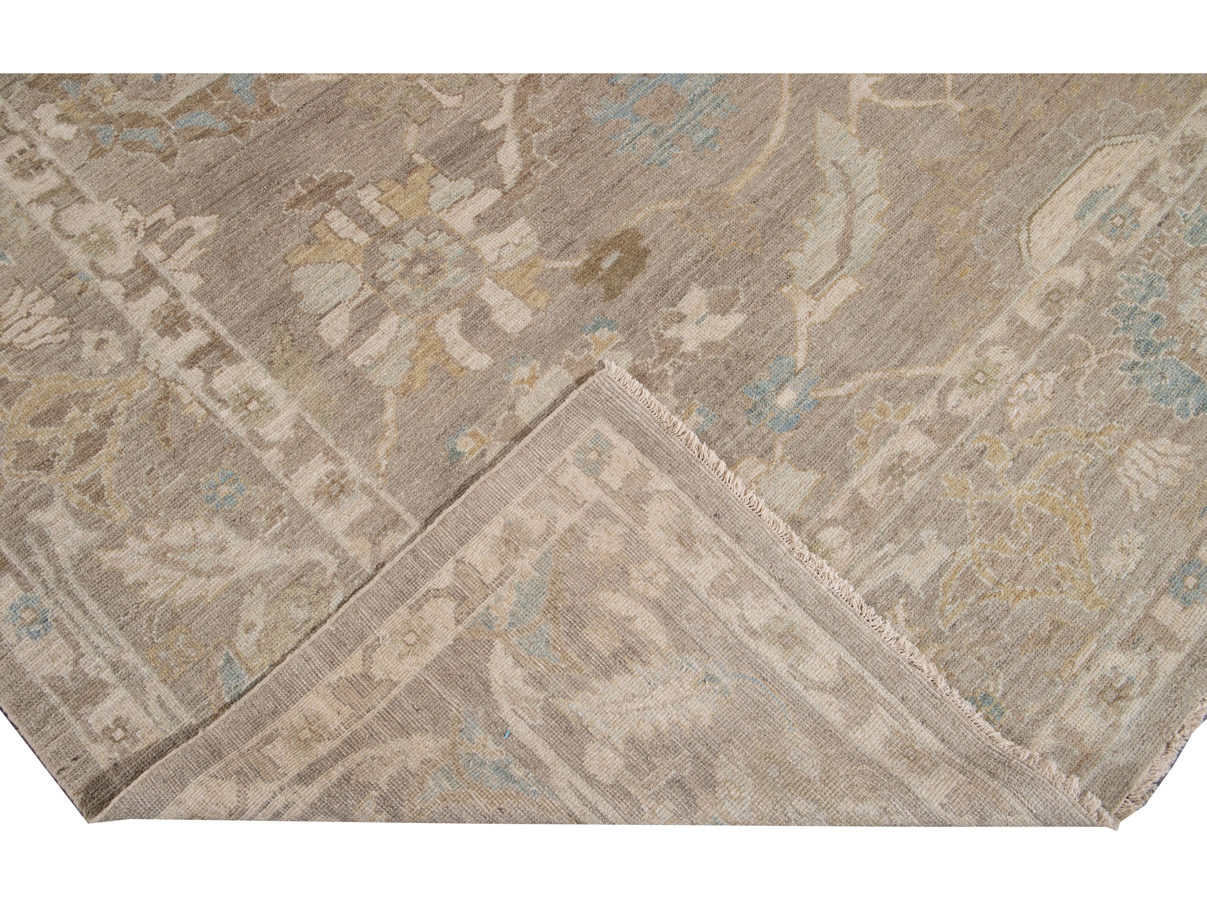 Modern Sultanabad Wool Rug 10 X 14