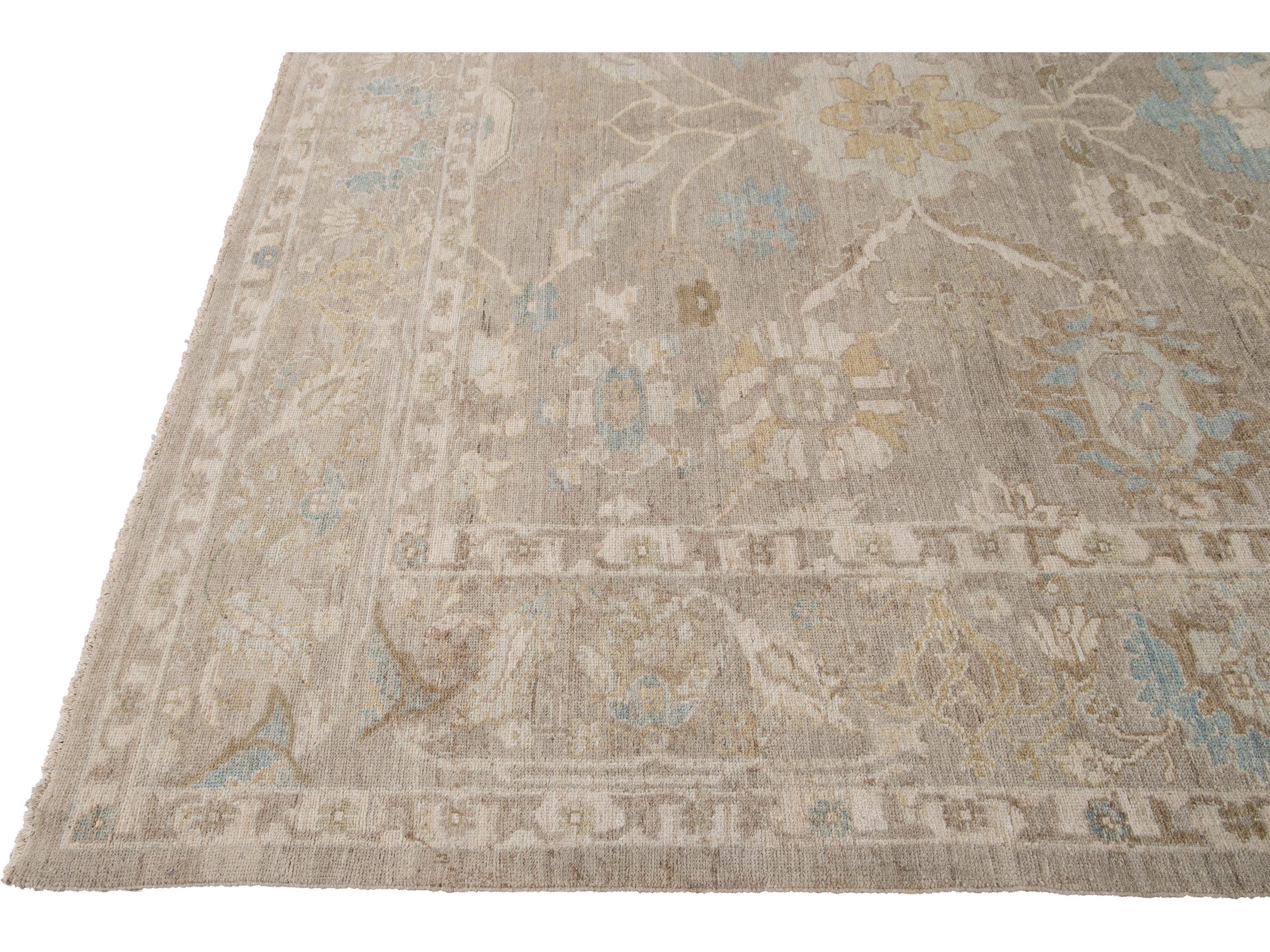 Modern Sultanabad Wool Rug 10 X 14