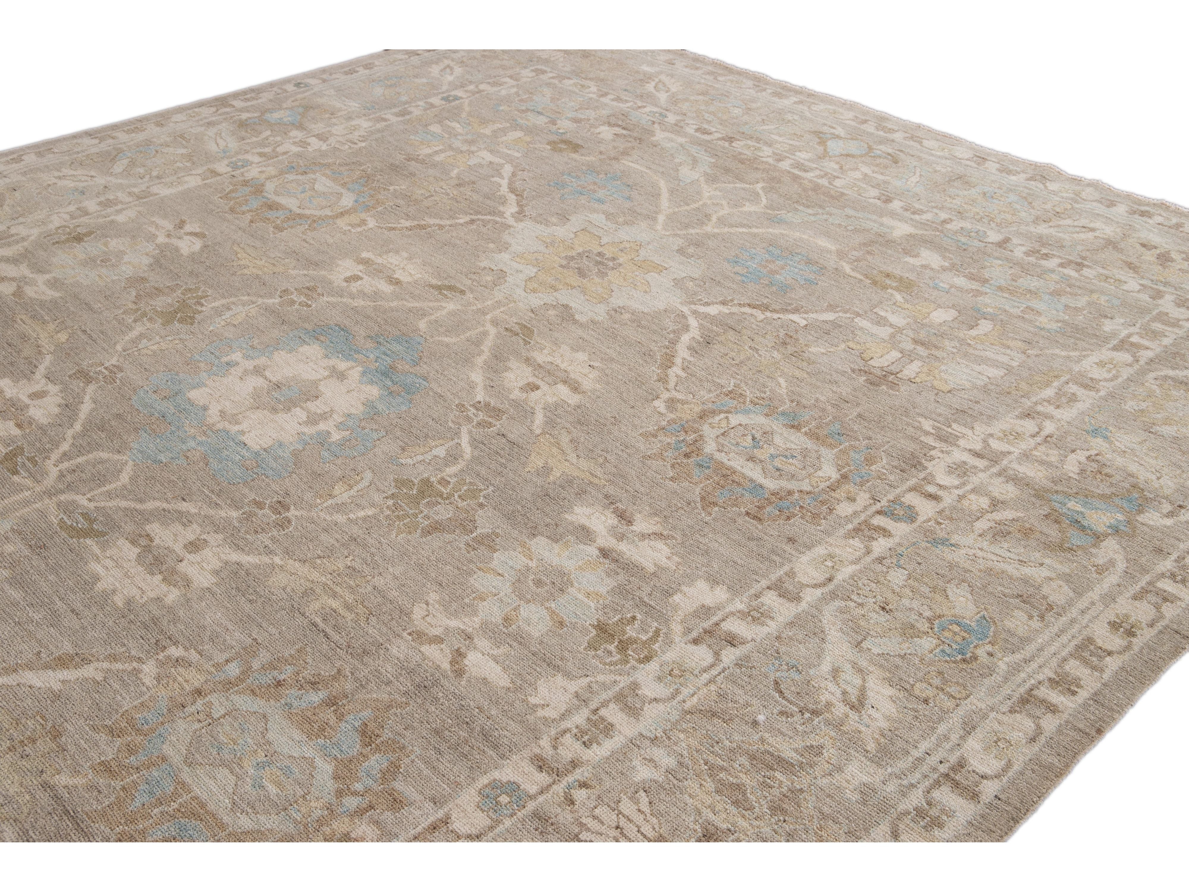Modern Sultanabad Wool Rug 10 X 14