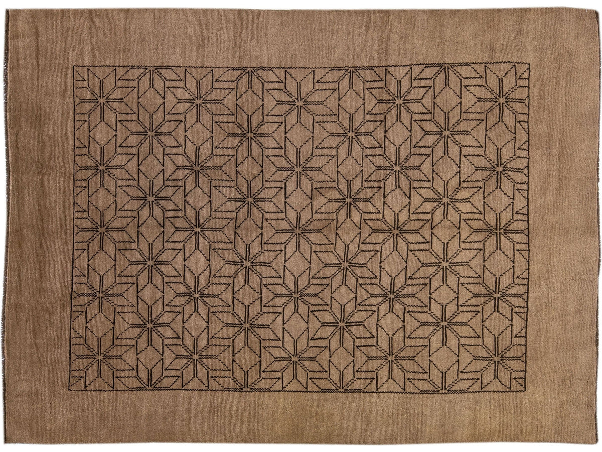 Vintage Moroccan Wool Rug 7 X 10