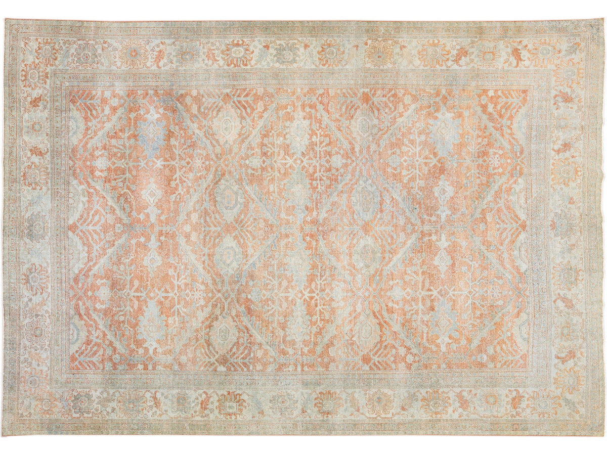 Antique Sultanabad Wool Rug 9 X 13