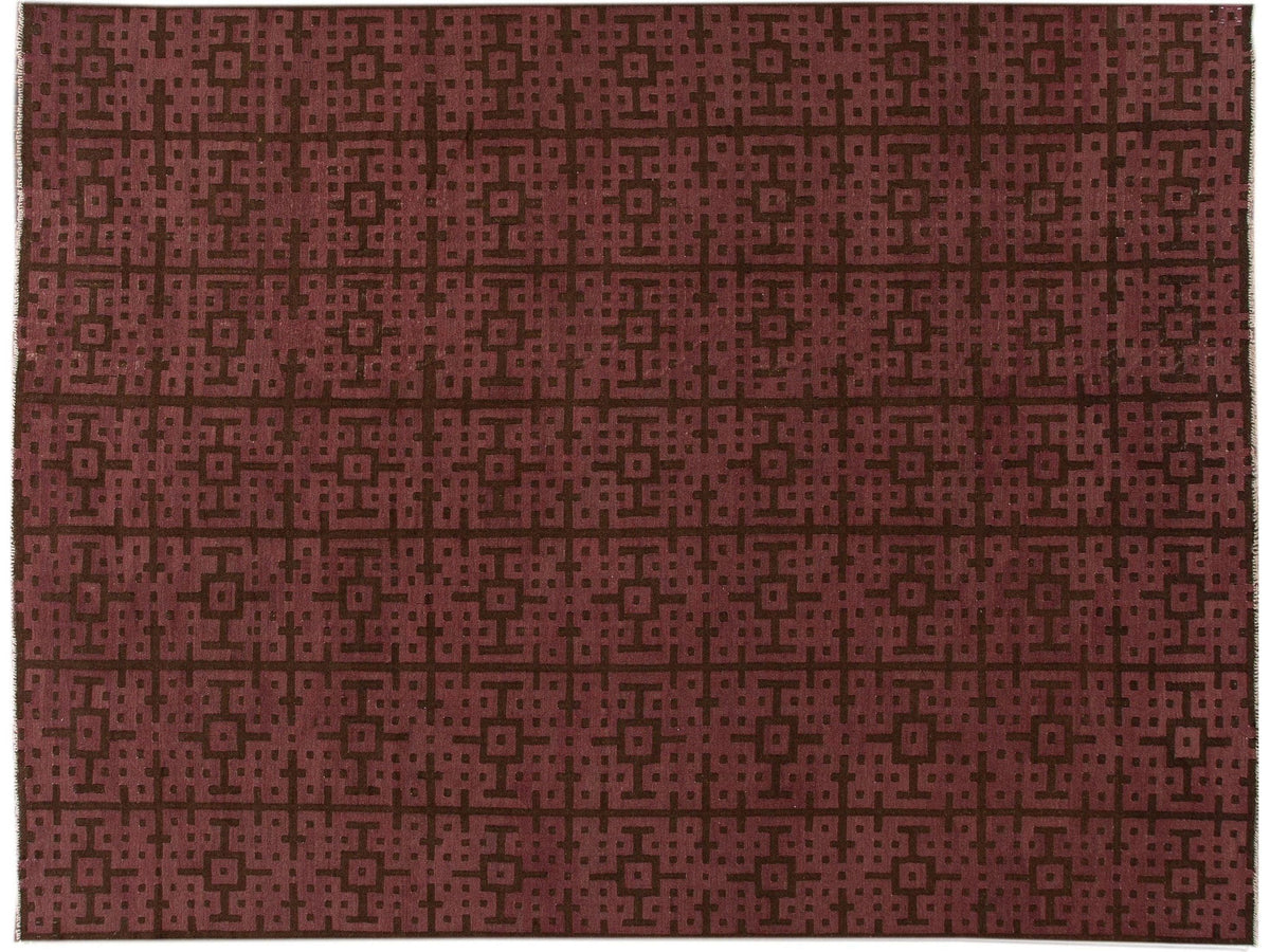 Modern Kilim Flatweave Wool Rug 10 X 13