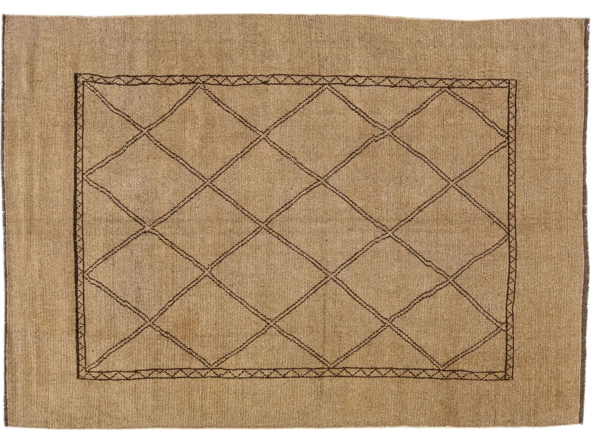 Vintage Moroccan Wool Rug 7 X 10