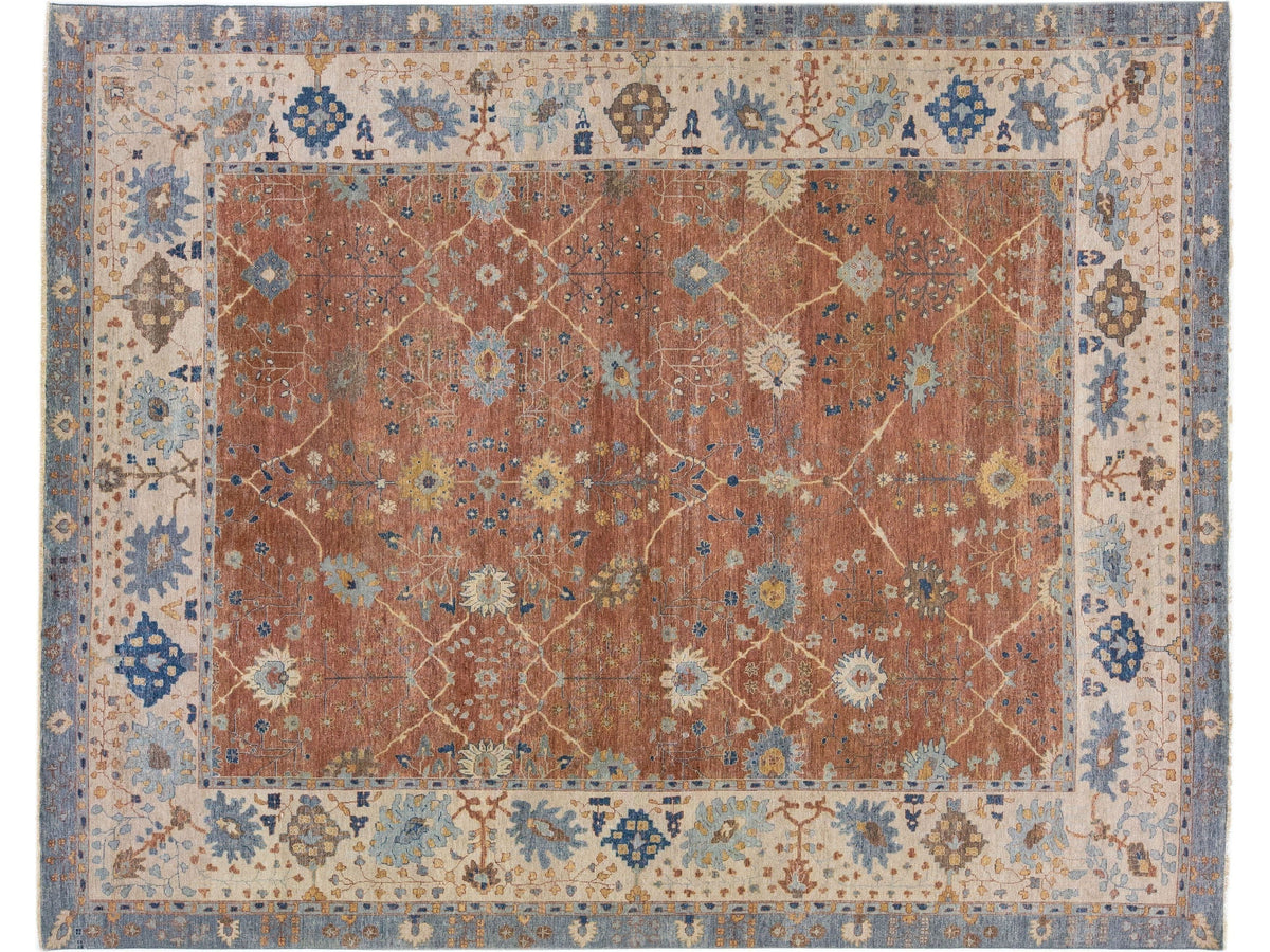 Modern Indian Wool Rug 12 X 15