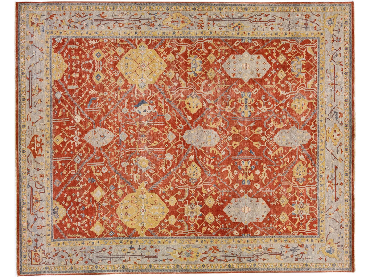 Modern Tabriz Wool Rug 12 X 15
