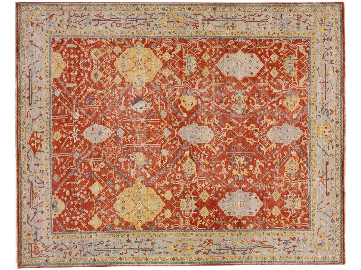 Modern Tabriz Wool Rug 12 X 15