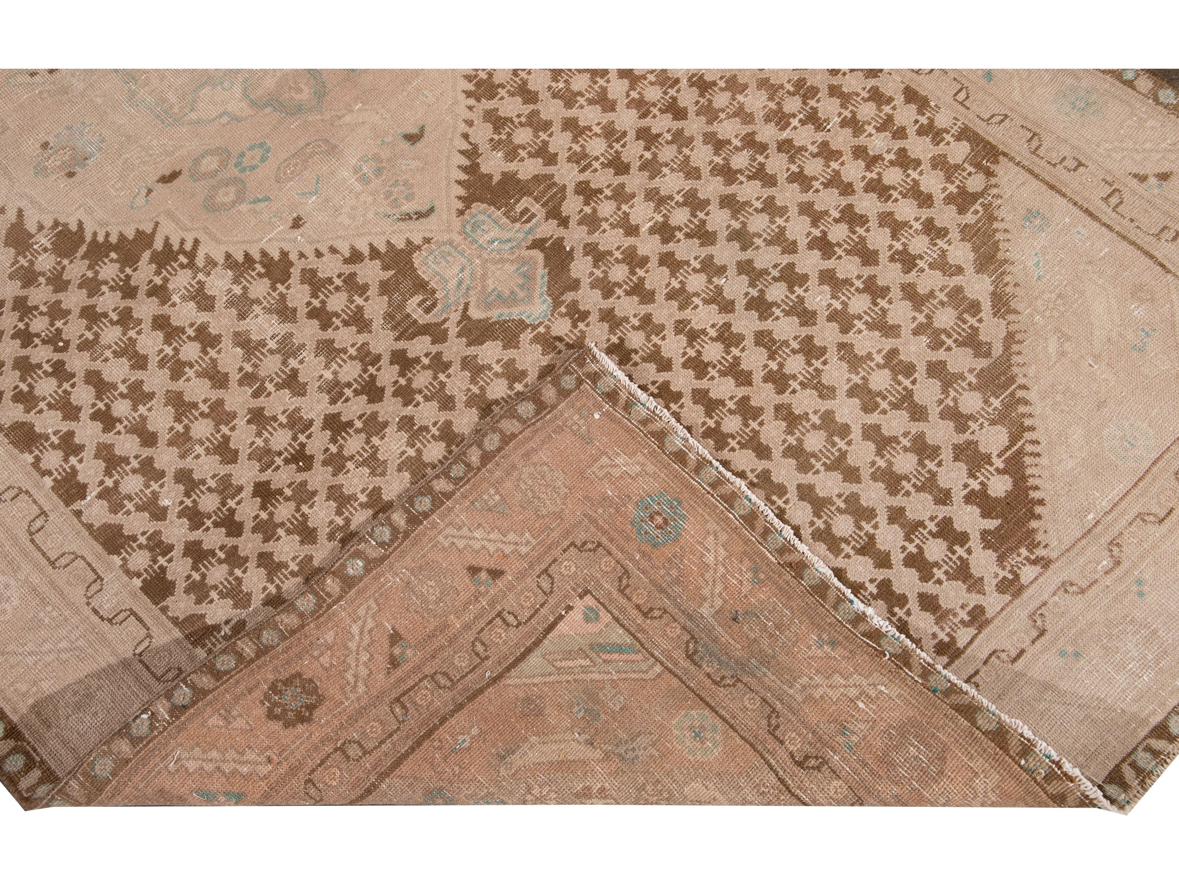 Antique Malayer Wool Runner 5 X 10