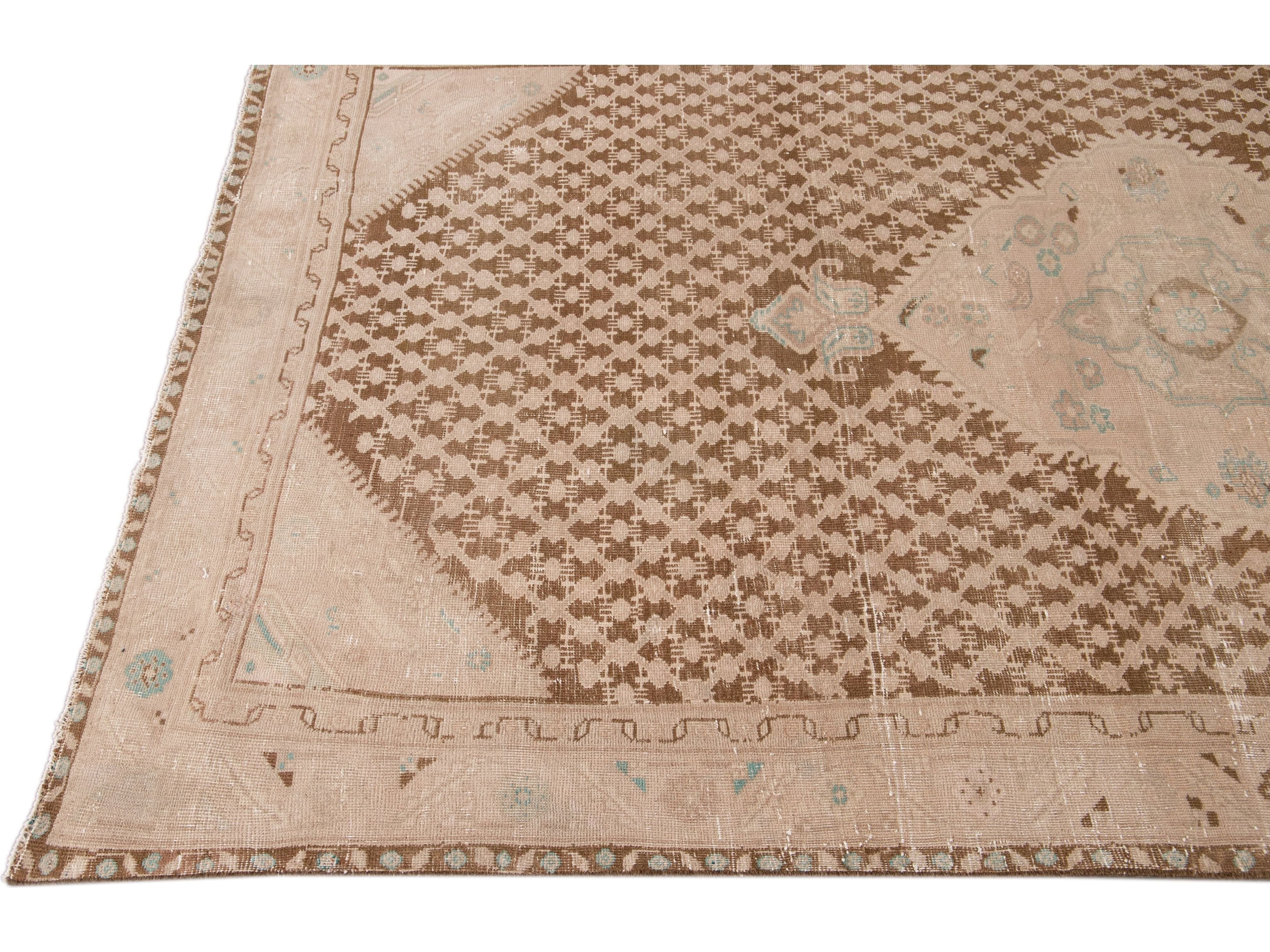 Antique Malayer Wool Runner 5 X 10