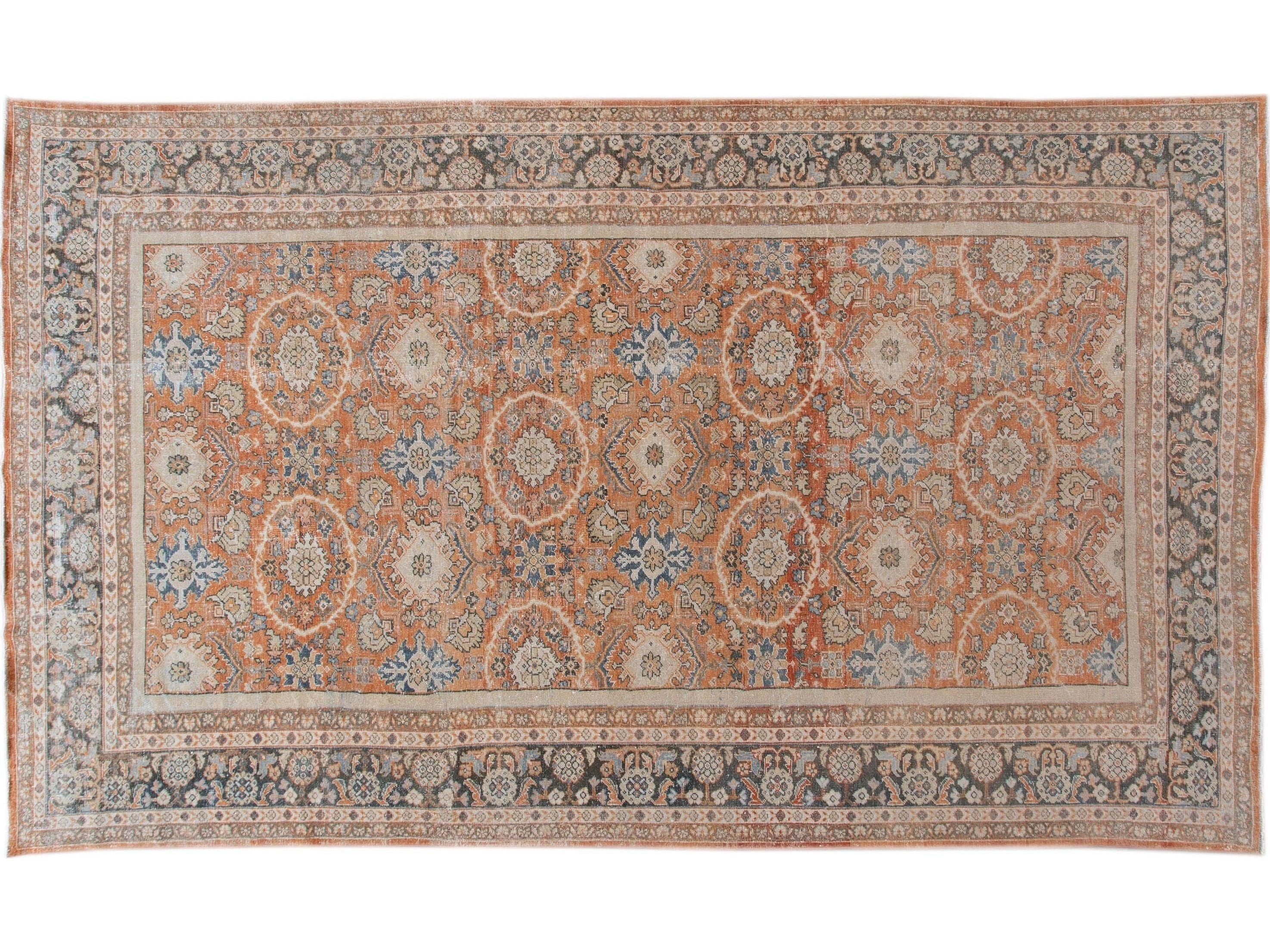 Antique Mahal Wool Rug 10 X 16