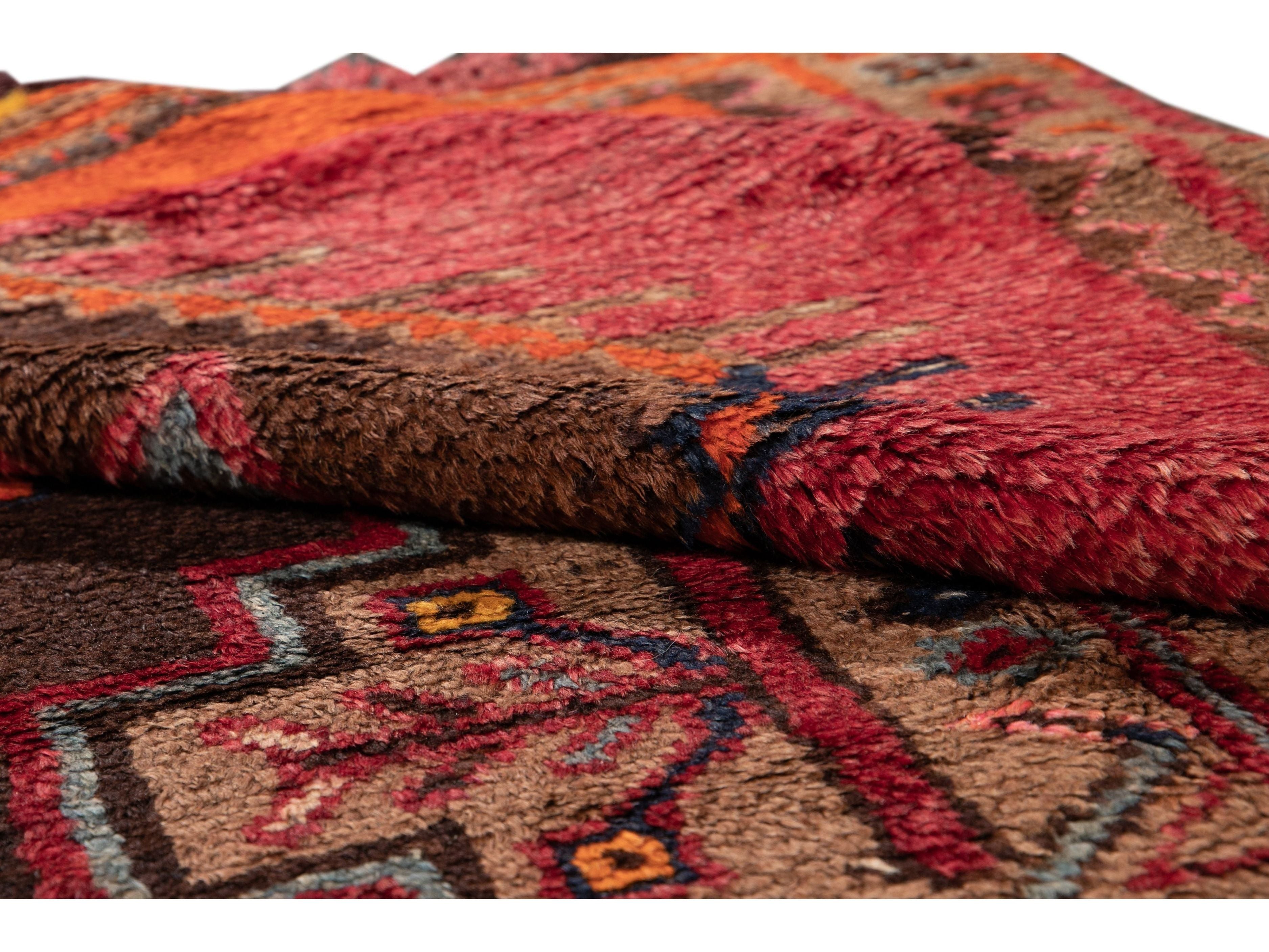 Vintage Turkish Tribal Wool Rug 6 X 9