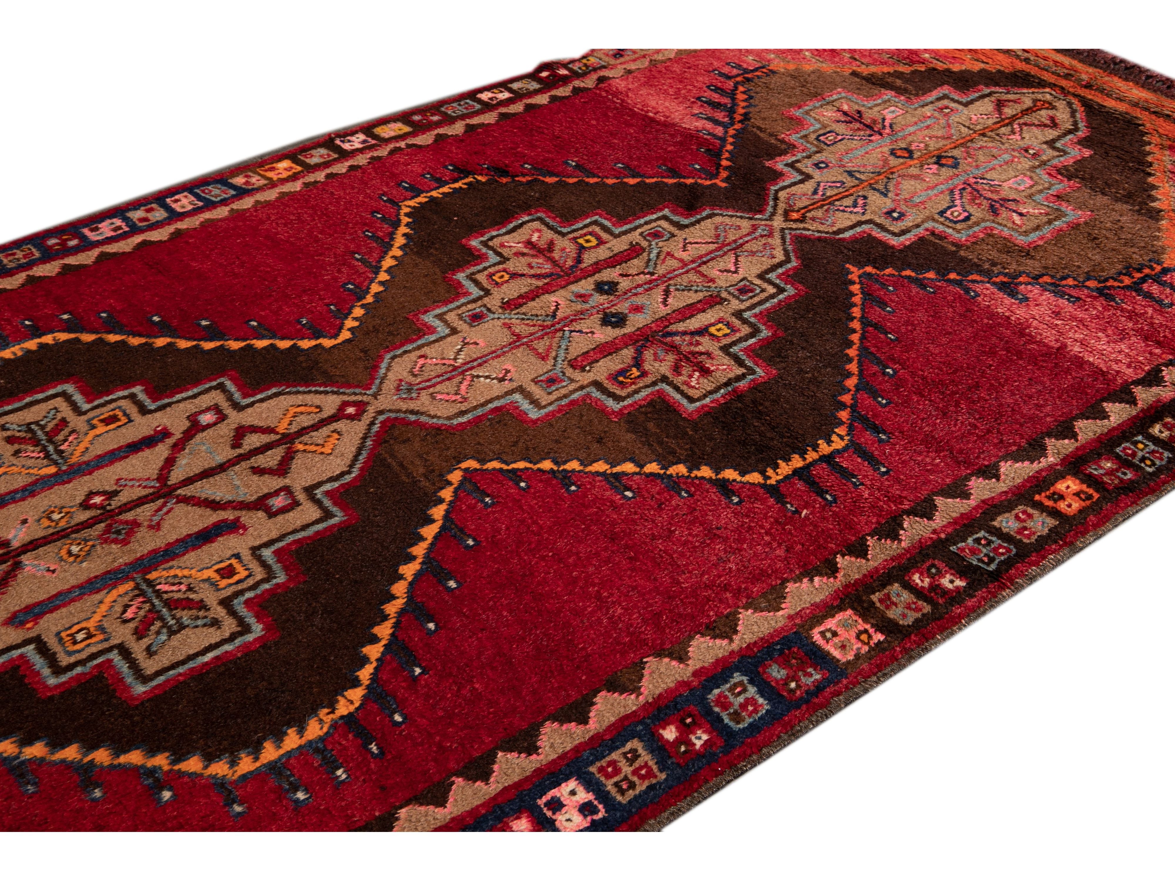 Vintage Turkish Tribal Wool Rug 6 X 9