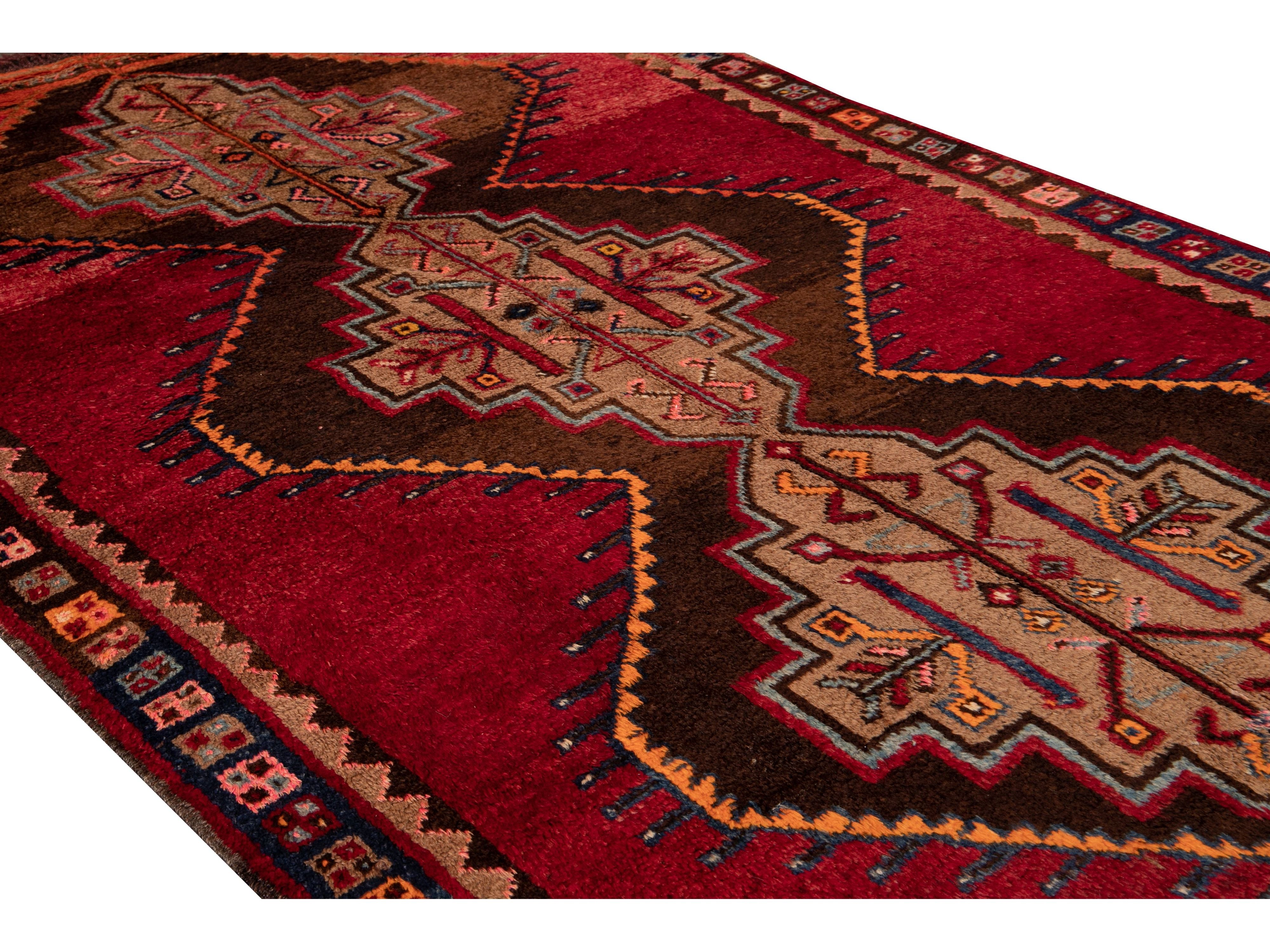 Vintage Turkish Tribal Wool Rug 6 X 9